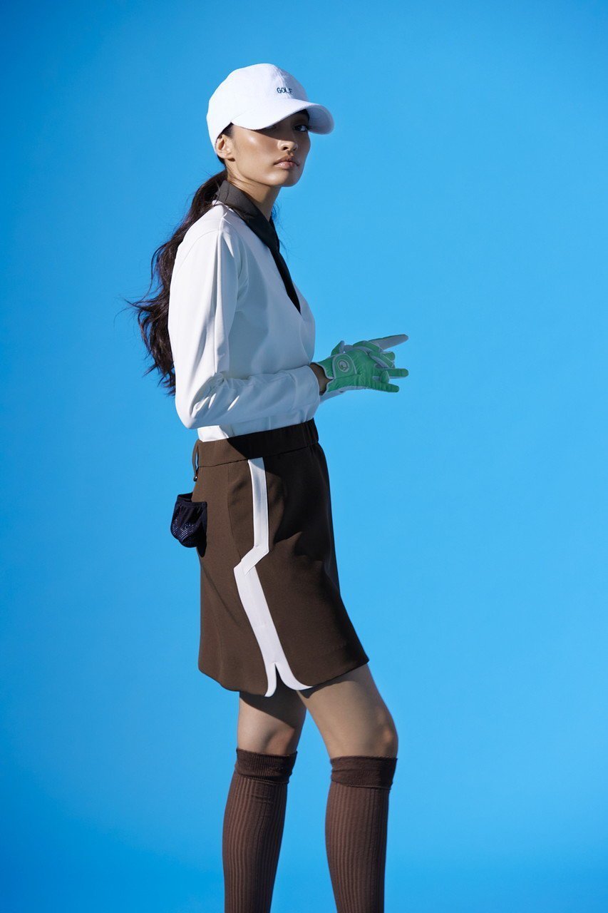 【ティーエムジー/TMG】の配色スリットスカート 人気、トレンドファッション・服の通販 founy(ファニー) 　ファッション　Fashion　レディースファッション　Ladies' Fashion Online　スカート　Skirt　スポーツウェア　Sportswear　スポーツ スカート　Sports Skirt　コンパクト　Compact　ゴルフ　Golf　ストレッチ　Stretch　スポーツ　Sports　スポーティ　Sporty　スリット　Slit　ファブリック　Fabric　other-7|ID: prp329100003964924 ipo3291000000031455981