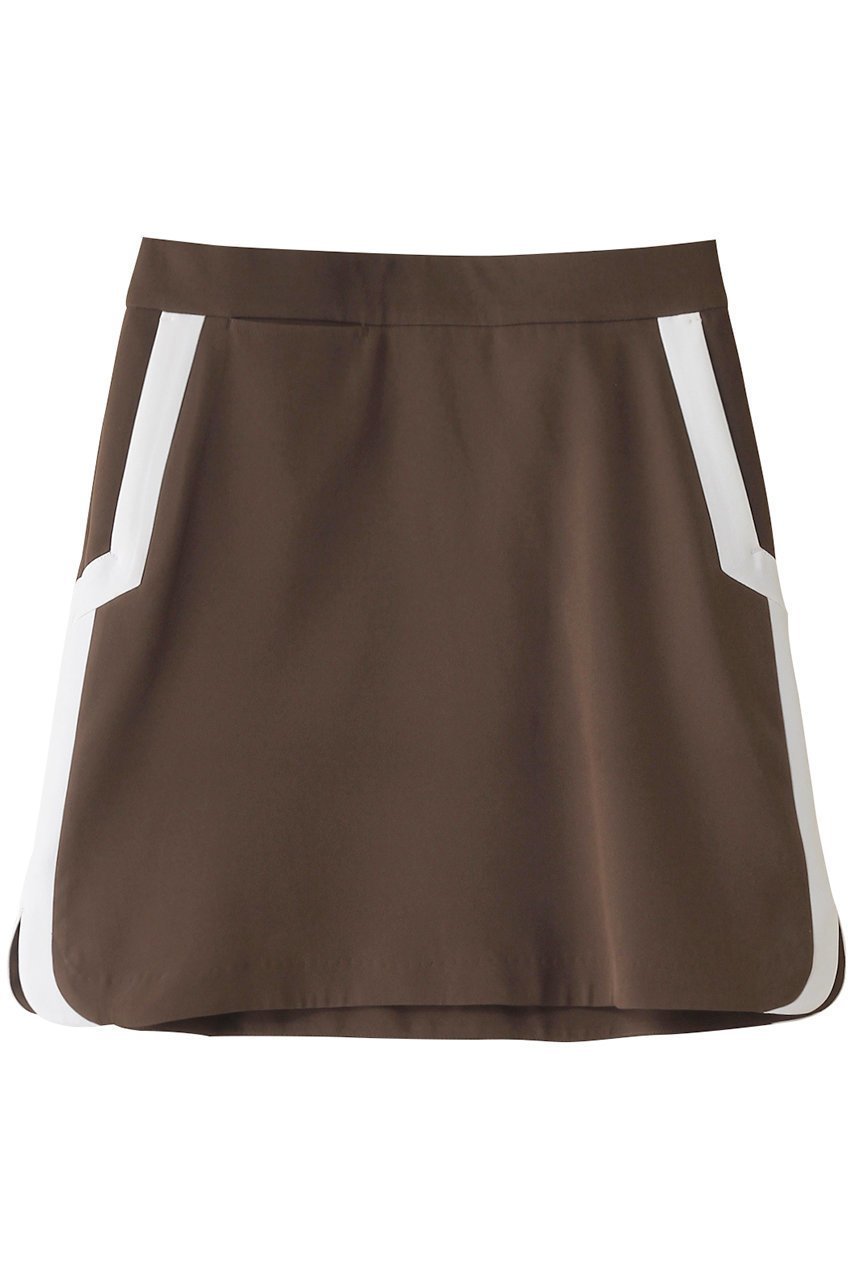 【ティーエムジー/TMG】の配色スリットスカート インテリア・キッズ・メンズ・レディースファッション・服の通販 founy(ファニー) 　ファッション　Fashion　レディースファッション　Fashion for Women　スカート　Skirts　スポーツウェア　Functional & Stylish Sportswear　スポーツ スカート　Tennis Skirt / Sports Skirt　コンパクト　Compact, Small Size　ゴルフ　Golf　ストレッチ　Stretch, Stretchy Fabric　スポーツ　Sports, Activewear　スポーティ　Sporty, Casual Athletic　スリット　Slit, Slit Detail　ファブリック　Fabric, Textile　ブラウン×ホワイト|ID: prp329100003964924 ipo3291000000035886909