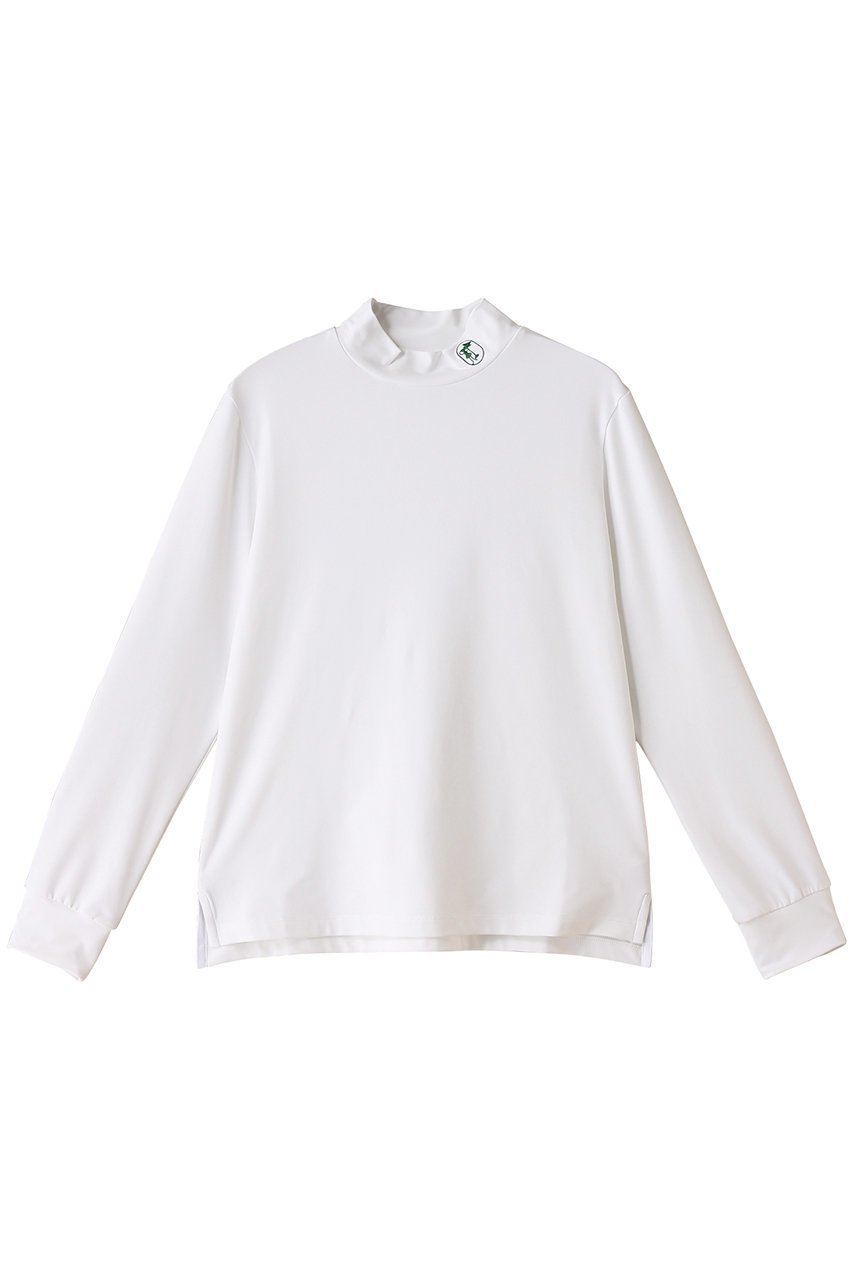 【ティーエムジー/TMG】のモックネックロングT インテリア・キッズ・メンズ・レディースファッション・服の通販 founy(ファニー) 　ファッション　Fashion　レディースファッション　Fashion for Women　トップス・カットソー　Cut & Sew Tops　スポーツウェア　Functional & Stylish Sportswear　スポーツ トップス　Athletic Tops / Workout Tops / Training Shirts　インナー　Innerwear　ゴルフ　Golf　シンプル　Simple, Minimal　ストレッチ　Stretch, Stretchy Fabric　スポーツ　Sports, Activewear　ワンポイント　One Point, Statement Accent　吸水　Absorbent, Quick-Dry　夏　Summer　ホワイト|ID: prp329100003964927 ipo3291000000035336341