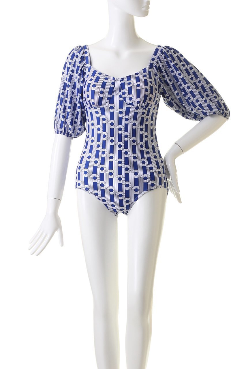 【コルコバード/CORCOVADO】のパフスリーブ プリントワンピース水着 人気、トレンドファッション・服の通販 founy(ファニー) 　ファッション　Fashion　レディースファッション　WOMEN　水着　Swimwear　水着　Swimwear　スポーツ　Sports　スリーブ　Sleeve　ビーチ　Beach　プリント　Print　ロング　Long　水着　Swimsuit　other-2|ID: prp329100003964930 ipo3291000000031456011