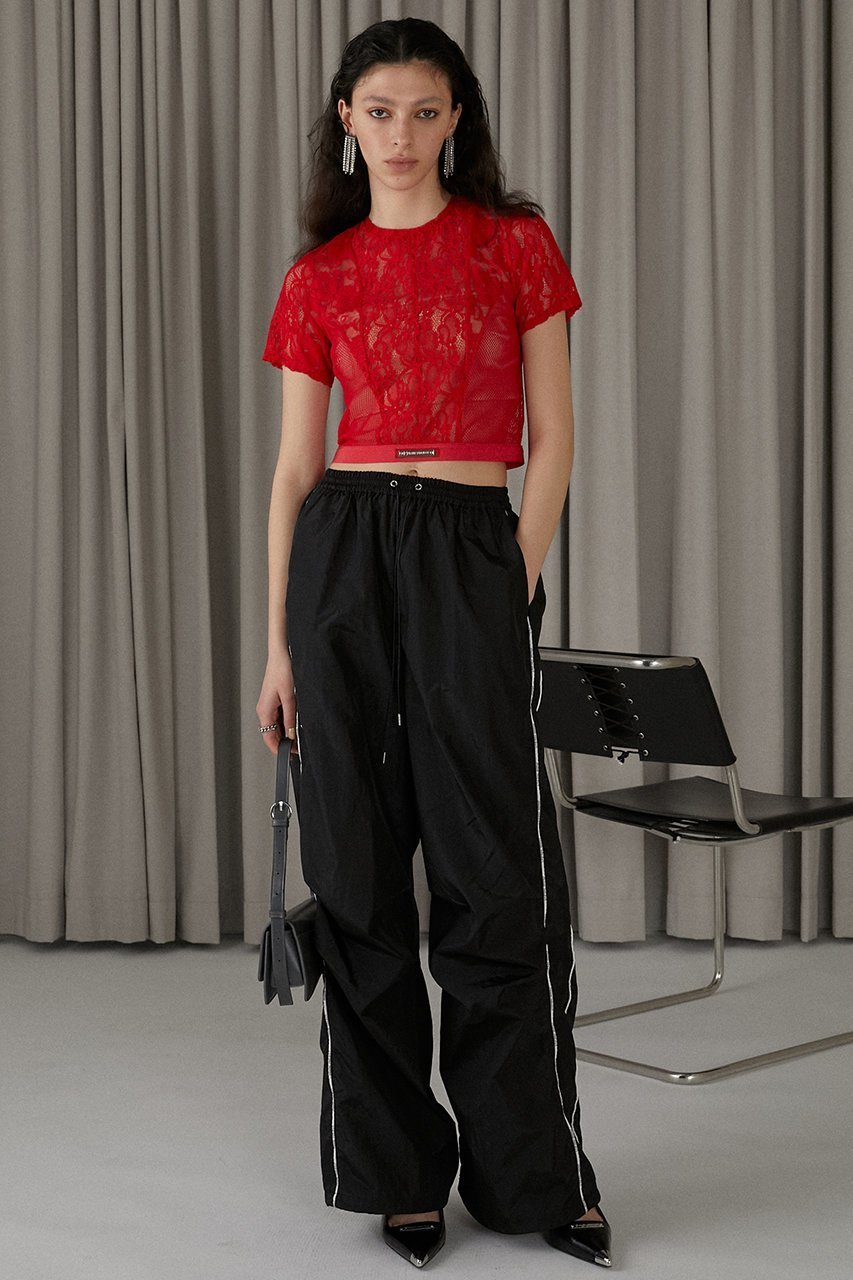 【プランク プロジェクト/PRANK PROJECT】のレースクロップドTEE / Lace Cropped Tee 人気、トレンドファッション・服の通販 founy(ファニー) ファッション Fashion レディースファッション Fashion for Women トップス・カットソー Cut & Sew Tops シャツ・ブラウス・オフィスカジュアル Elegant Blouses & Button-Ups ロングTシャツ・Tシャツ Longline T-Shirts & Tees カットソー・ベーシックTシャツ Cut-and-Sewn Tops / Stretch Tees & Basics クロップド Cropped, Short Length コルセット Corset, Bustier ショート Short, Short Length ストレッチ Stretch, Stretchy Fabric スリーブ Sleeve, Long Sleeve / Short Sleeve バランス Balance, Style Balance ミックス Mix, Mixed Style レース Lace, Lace Fabric other-2|ID: prp329100003964936 ipo3291000000035791932