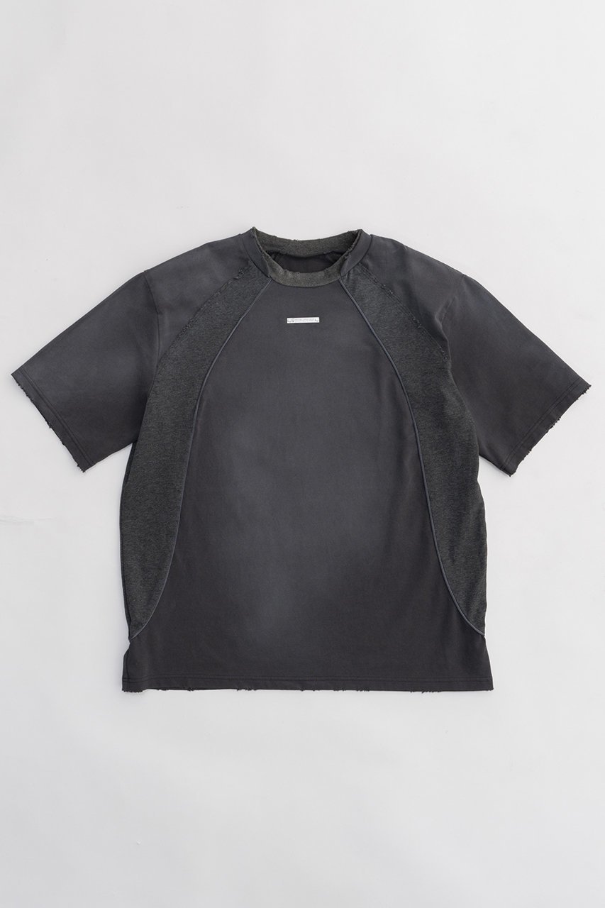 【プランク プロジェクト/PRANK PROJECT】のパワーショルダーゲームTEE / Power Shoulder Game Tee 人気、トレンドファッション・服の通販 founy(ファニー) ファッション Fashion レディースファッション Fashion for Women トップス・カットソー Cut & Sew Tops シャツ・ブラウス・オフィスカジュアル Elegant Blouses & Button-Ups ロングTシャツ・Tシャツ Longline T-Shirts & Tees カットソー・ベーシックTシャツ Cut-and-Sewn Tops / Stretch Tees & Basics ショート Short, Short Length スポーティ Sporty, Casual Athletic スリーブ Sleeve, Long Sleeve / Short Sleeve ダメージ Distressed, Destroyed パープル Purple, Violet other-1|ID: prp329100003964937 ipo3291000000035837411