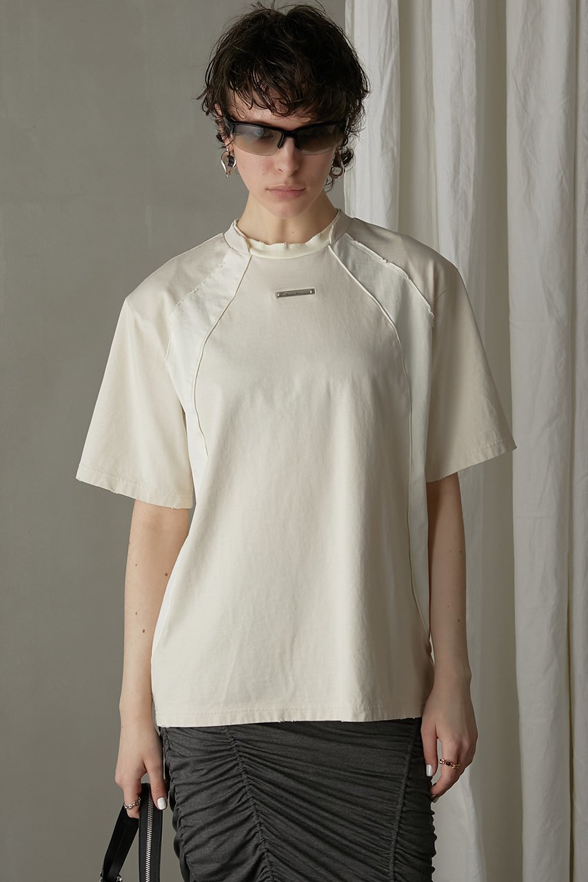 【プランク プロジェクト/PRANK PROJECT】のパワーショルダーゲームTEE / Power Shoulder Game Tee 人気、トレンドファッション・服の通販 founy(ファニー) ファッション Fashion レディースファッション Fashion for Women トップス・カットソー Cut & Sew Tops シャツ・ブラウス・オフィスカジュアル Elegant Blouses & Button-Ups ロングTシャツ・Tシャツ Longline T-Shirts & Tees カットソー・ベーシックTシャツ Cut-and-Sewn Tops / Stretch Tees & Basics ショート Short, Short Length スポーティ Sporty, Casual Athletic スリーブ Sleeve, Long Sleeve / Short Sleeve ダメージ Distressed, Destroyed パープル Purple, Violet other-3|ID: prp329100003964937 ipo3291000000035837417