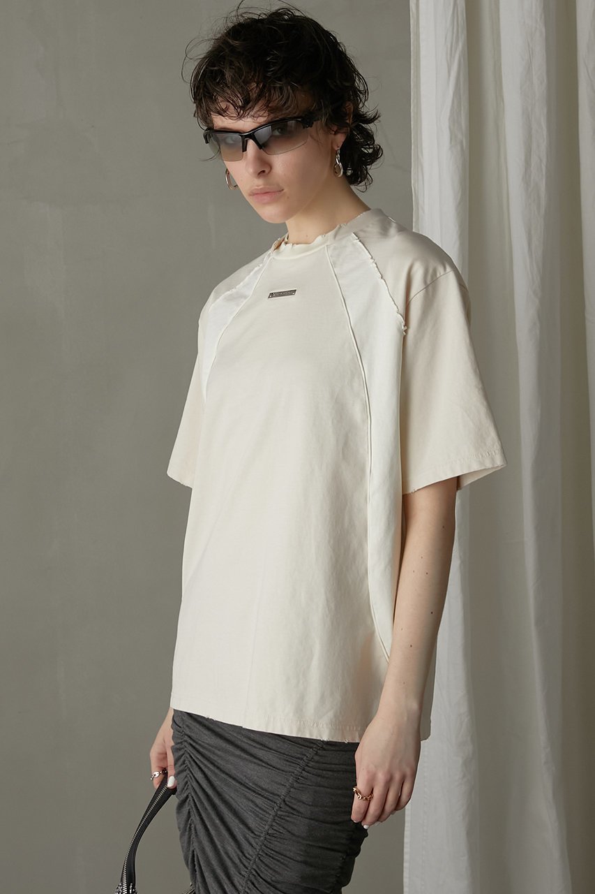 【プランク プロジェクト/PRANK PROJECT】のパワーショルダーゲームTEE / Power Shoulder Game Tee 人気、トレンドファッション・服の通販 founy(ファニー) ファッション Fashion レディースファッション Fashion for Women トップス・カットソー Cut & Sew Tops シャツ・ブラウス・オフィスカジュアル Elegant Blouses & Button-Ups ロングTシャツ・Tシャツ Longline T-Shirts & Tees カットソー・ベーシックTシャツ Cut-and-Sewn Tops / Stretch Tees & Basics ショート Short, Short Length スポーティ Sporty, Casual Athletic スリーブ Sleeve, Long Sleeve / Short Sleeve ダメージ Distressed, Destroyed パープル Purple, Violet other-4|ID: prp329100003964937 ipo3291000000035837419