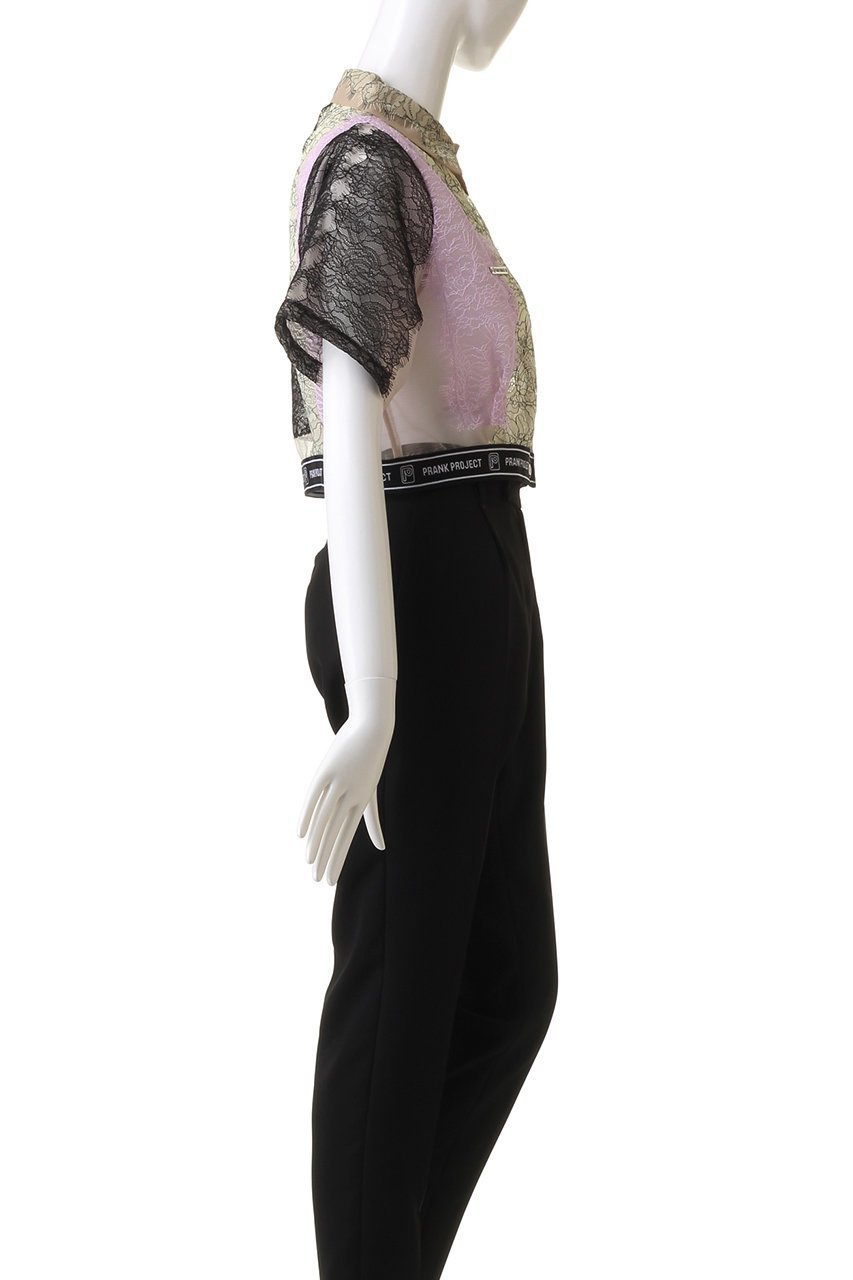 【プランク プロジェクト/PRANK PROJECT】のレーステープシャツ / Lace Tape Shirt 人気、トレンドファッション・服の通販 founy(ファニー) 　ファッション　Fashion　レディースファッション　Fashion for Women　トップス・カットソー　Cut & Sew Tops　シャツ・ブラウス・オフィスカジュアル　Elegant Blouses & Button-Ups　おすすめ　Recommended / Our Picks　オーガンジー　Organza Fabric　ショート　Short, Short Length　スポーティ　Sporty, Casual Athletic　スリーブ　Sleeve, Long Sleeve / Short Sleeve　パッチワーク　Patchwork, Mixed Fabric　リップ　Lip, Lip Motif　レース　Lace, Lace Fabric　夏　Summer　other-3|ID: prp329100003964944 ipo3291000000034422382