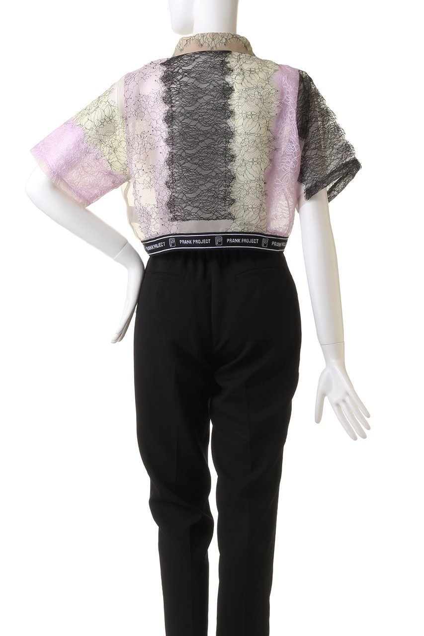 【プランク プロジェクト/PRANK PROJECT】のレーステープシャツ / Lace Tape Shirt 人気、トレンドファッション・服の通販 founy(ファニー) 　ファッション　Fashion　レディースファッション　Fashion for Women　トップス・カットソー　Cut & Sew Tops　シャツ・ブラウス・オフィスカジュアル　Elegant Blouses & Button-Ups　おすすめ　Recommended / Our Picks　オーガンジー　Organza Fabric　ショート　Short, Short Length　スポーティ　Sporty, Casual Athletic　スリーブ　Sleeve, Long Sleeve / Short Sleeve　パッチワーク　Patchwork, Mixed Fabric　リップ　Lip, Lip Motif　レース　Lace, Lace Fabric　夏　Summer　other-4|ID: prp329100003964944 ipo3291000000034422383