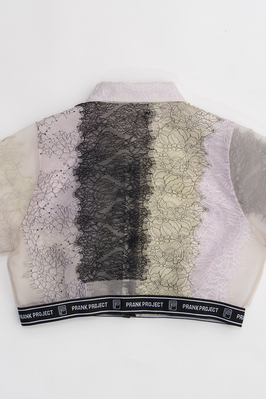【プランク プロジェクト/PRANK PROJECT】のレーステープシャツ / Lace Tape Shirt 人気、トレンドファッション・服の通販 founy(ファニー) 　ファッション　Fashion　レディースファッション　Fashion for Women　トップス・カットソー　Cut & Sew Tops　シャツ・ブラウス・オフィスカジュアル　Elegant Blouses & Button-Ups　おすすめ　Recommended / Our Picks　オーガンジー　Organza Fabric　ショート　Short, Short Length　スポーティ　Sporty, Casual Athletic　スリーブ　Sleeve, Long Sleeve / Short Sleeve　パッチワーク　Patchwork, Mixed Fabric　リップ　Lip, Lip Motif　レース　Lace, Lace Fabric　夏　Summer　other-7|ID: prp329100003964944 ipo3291000000034422386