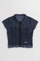 【プランク プロジェクト/PRANK PROJECT】のリバーシブルシアーレイヤードチェックシャツ / Reversible Sheer Layered Check Shirt BLU(ブルー)|ID:prp329100003964945