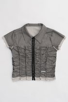 【プランク プロジェクト/PRANK PROJECT】のリバーシブルシアーレイヤードチェックシャツ / Reversible Sheer Layered Check Shirt WHT(ホワイト)|ID:prp329100003964945