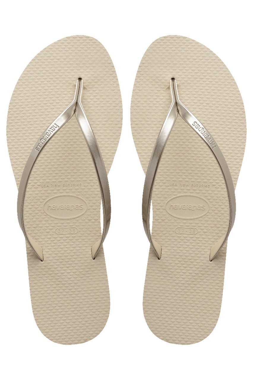 【ハワイアナス/havaianas】のYou Metallic ビーチサンダル インテリア・キッズ・メンズ・レディースファッション・服の通販 founy(ファニー) 　ファッション　Fashion　レディースファッション　WOMEN　おすすめ　Recommend　ウェッジ　Wedge　サンダル　Sandals　スタイリッシュ　Stylish　ドレス　Dress　ビーチ　Beach　メタリック　Metallic　ラップ　Wrap　NEW・新作・新着・新入荷　New Arrivals　ベージュ|ID: prp329100003965024 ipo3291000000026135714