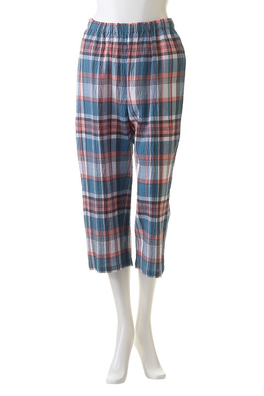 【キッドブルー/KID BLUE】の24シャーリングチェックパジャマ 人気、トレンドファッション・服の通販 founy(ファニー) 　ファッション　Fashion　レディースファッション　WOMEN　シャーリング　Shirring　スリーブ　Sleeve　チェック　Check　パジャマ　Pajamas　フェミニン　Feminine　フリル　Frills　夏　Summer　other-6|ID: prp329100003965034 ipo3291000000031456210