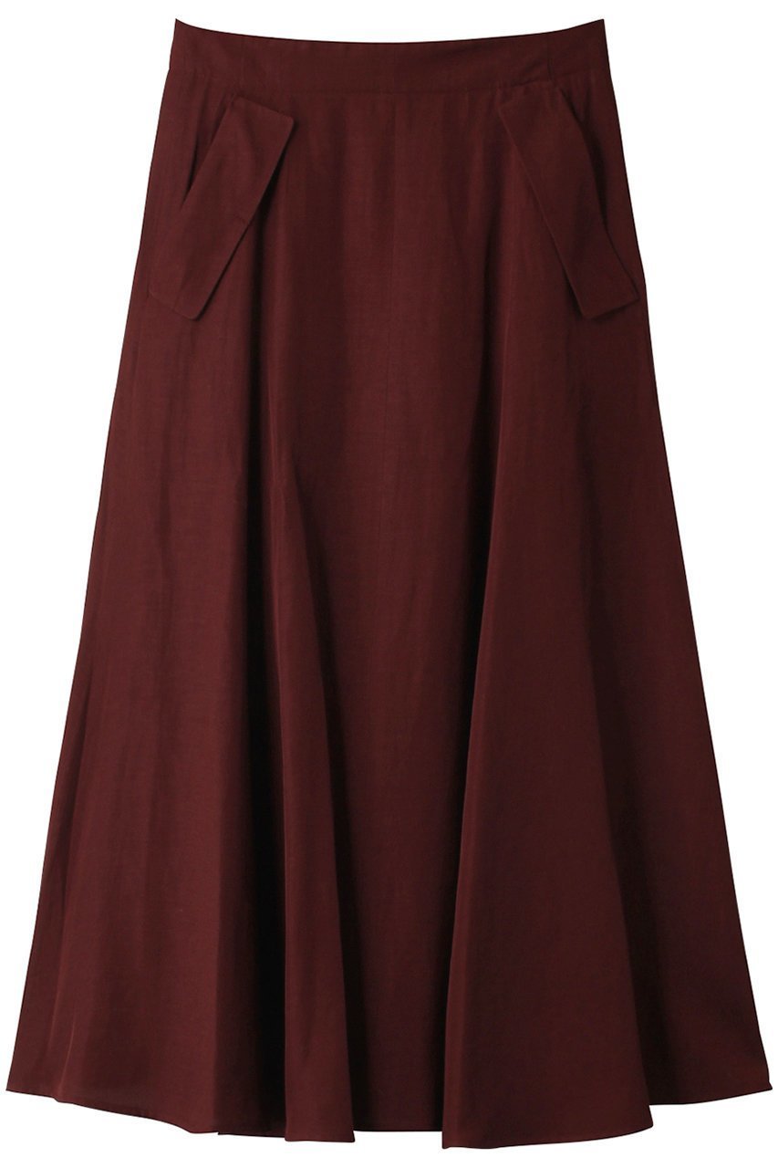 【ベイジ,/BEIGE,】のBERNARD(ベルナール)/フレアスカート インテリア・キッズ・メンズ・レディースファッション・服の通販 founy(ファニー) 　ファッション　Fashion　レディースファッション　WOMEN　スカート　Skirt　Aライン/フレアスカート　Flared A-Line Skirts　ロングスカート　Long Skirt　おすすめ　Recommend　セットアップ　Set Up　フラップ　Flap　フレア　Flare　ブルゾン　Blouson　ポケット　Pocket　リネン　Linen　ロング　Long　Burgundy|ID: prp329100003965049 ipo3291000000026135804