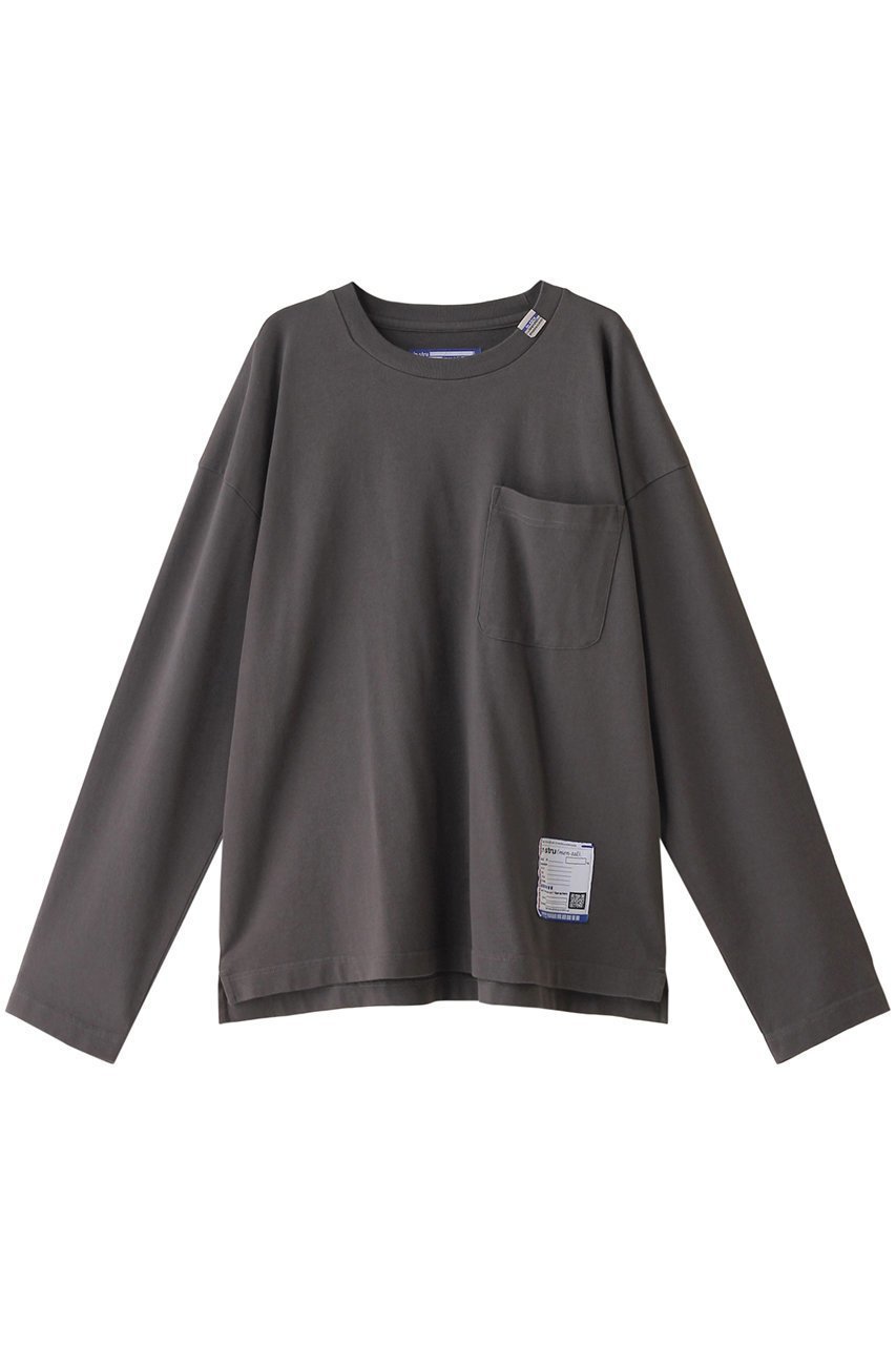 【メゾン ミハラヤスヒロ/Maison MIHARA YASUHIRO / MEN】の【MEN】【in-stru(men-tal).】ヘビーウェイトジャージーポケット ロングスリーブ Tシャツ インテリア・キッズ・メンズ・レディースファッション・服の通販 founy(ファニー) 　ファッション　Fashion　メンズファッション　Fashion for Men　トップス・カットソー　Cut & Sew Tops　メンズシャツ　Shirts　シンプル　Simple, Minimal　スリーブ　Sleeve, Long Sleeve / Short Sleeve　ロング　Long, Long-Length　ダークグレー|ID: prp329100003966133 ipo3291000000032935240