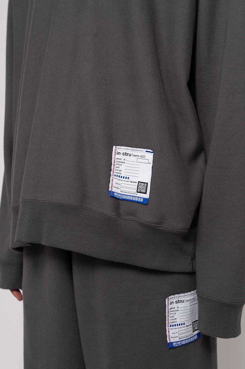 【メゾン ミハラヤスヒロ/Maison MIHARA YASUHIRO / MEN】の【MEN】【in-stru(men-tal).】フレンチ テリー クルーネック プルオーバー 人気、トレンドファッション・服の通販 founy(ファニー) 　ファッション　Fashion　メンズファッション　Fashion for Men　トップス・カットソー　Cut & Sew Tops　メンズシャツ　Shirts　シンプル　Simple, Minimal　スリム　Slim, Slim Fit　スリーブ　Sleeve, Long Sleeve / Short Sleeve　フレンチ　French, French Style　ボトム　Bottoms, Lower Wear　ロング　Long, Long-Length　ワイド　Wide, Wide Fit　軽量　Lightweight, Ultra Light　other-7|ID: prp329100003966134 ipo3291000000032935385