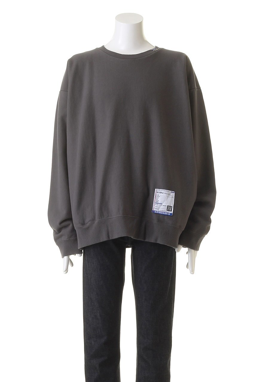 【メゾン ミハラヤスヒロ/Maison MIHARA YASUHIRO / MEN】の【MEN】【in-stru(men-tal).】フレンチ テリー クルーネック プルオーバー 人気、トレンドファッション・服の通販 founy(ファニー) 　ファッション　Fashion　メンズファッション　Fashion for Men　トップス・カットソー　Cut & Sew Tops　メンズシャツ　Shirts　シンプル　Simple, Minimal　スリム　Slim, Slim Fit　スリーブ　Sleeve, Long Sleeve / Short Sleeve　フレンチ　French, French Style　ボトム　Bottoms, Lower Wear　ロング　Long, Long-Length　ワイド　Wide, Wide Fit　軽量　Lightweight, Ultra Light　other-2|ID: prp329100003966134 ipo3291000000035935293