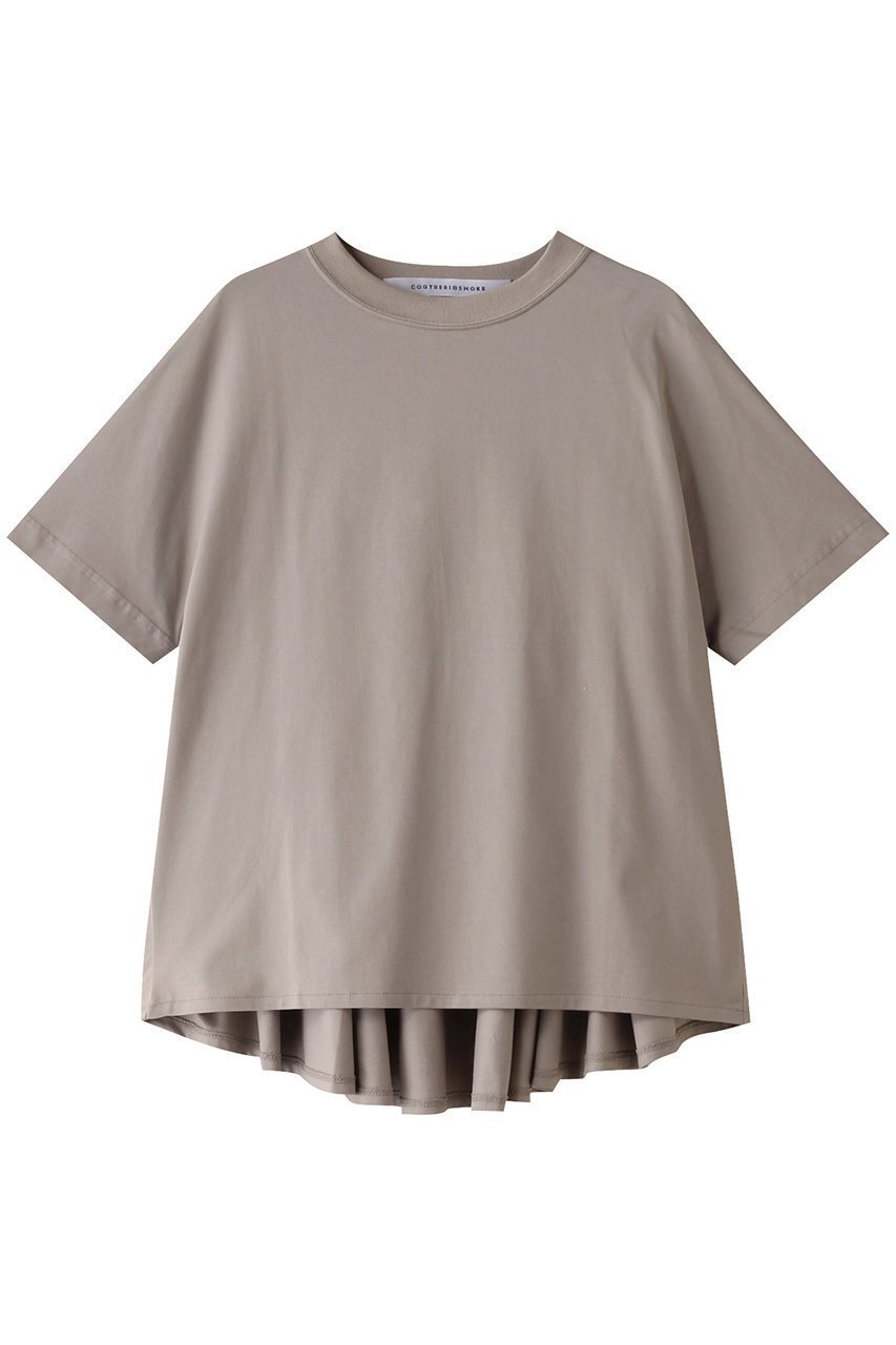 【マルティニーク/martinique】の【COGTHEBIGSMOKE】ABIGAL TOP インテリア・キッズ・メンズ・レディースファッション・服の通販 founy(ファウニー) 　ファッション　Fashion　レディースファッション　Fashion for Women　トップス・カットソー　Cut & Sew Tops　シャツ・ブラウス・オフィスカジュアル　Elegant Blouses & Button-Ups　ロングTシャツ・Tシャツ　Longline T-Shirts & Tees　カットソー・ベーシックTシャツ　Cut-and-Sewn Tops / Stretch Tees & Basics　なめらか　Smooth, Silky Texture　ショート　Short, Short Length　スリーブ　Sleeve, Long Sleeve / Short Sleeve　フレア　Flare, Flared　半袖　Short Sleeve, Half Sleeve　グレージュ|ID: prp329100003966145 ipo3291000000036986248
