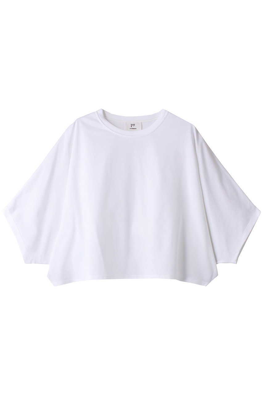 【プルミエ アロンディスモン/1er Arrondissement】のハイゲージポンチクロップドTシャツ インテリア・キッズ・メンズ・レディースファッション・服の通販 founy(ファニー) 　ファッション　Fashion　レディースファッション　Fashion for Women　トップス・カットソー　Cut & Sew Tops　シャツ・ブラウス・オフィスカジュアル　Elegant Blouses & Button-Ups　ロングTシャツ・Tシャツ　Longline T-Shirts & Tees　カットソー・ベーシックTシャツ　Cut-and-Sewn Tops / Stretch Tees & Basics　クロップド　Cropped, Short Length　ショート　Short, Short Length　シルケット　Silket, Silky Cotton　シンプル　Simple, Minimal　スリーブ　Sleeve, Long Sleeve / Short Sleeve　トレンド　Trend, Trending Now　オフホワイト|ID: prp329100003966157 ipo3291000000032934939