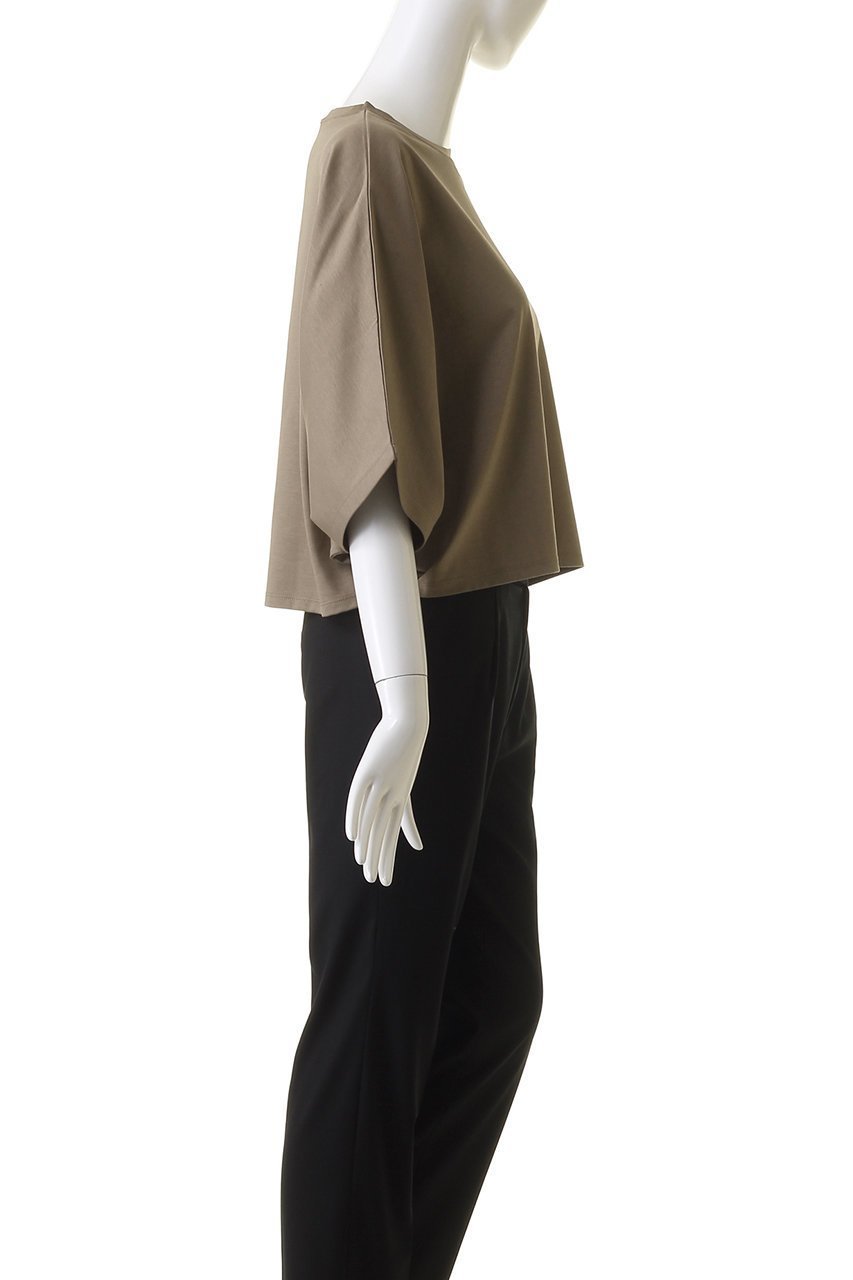 【プルミエ アロンディスモン/1er Arrondissement】のハイゲージポンチクロップドTシャツ 人気、トレンドファッション・服の通販 founy(ファニー) 　ファッション　Fashion　レディースファッション　Fashion for Women　トップス・カットソー　Cut & Sew Tops　シャツ・ブラウス・オフィスカジュアル　Elegant Blouses & Button-Ups　ロングTシャツ・Tシャツ　Longline T-Shirts & Tees　カットソー・ベーシックTシャツ　Cut-and-Sewn Tops / Stretch Tees & Basics　クロップド　Cropped, Short Length　ショート　Short, Short Length　シルケット　Silket, Silky Cotton　シンプル　Simple, Minimal　スリーブ　Sleeve, Long Sleeve / Short Sleeve　トレンド　Trend, Trending Now　other-3|ID: prp329100003966157 ipo3291000000036666650