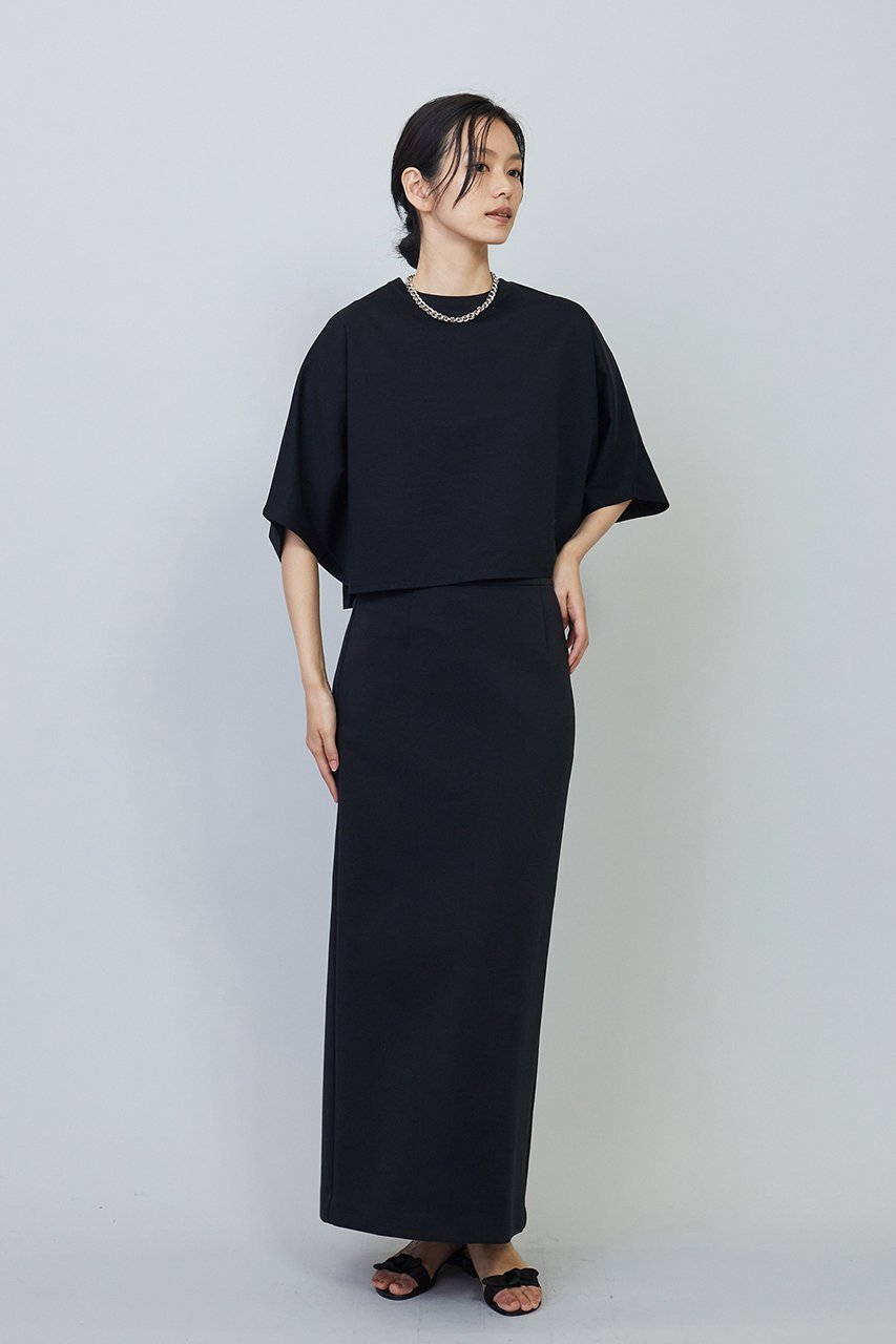 【プルミエ アロンディスモン/1er Arrondissement】のハイゲージポンチクロップドTシャツ 人気、トレンドファッション・服の通販 founy(ファニー) 　ファッション　Fashion　レディースファッション　Fashion for Women　トップス・カットソー　Cut & Sew Tops　シャツ・ブラウス・オフィスカジュアル　Elegant Blouses & Button-Ups　ロングTシャツ・Tシャツ　Longline T-Shirts & Tees　カットソー・ベーシックTシャツ　Cut-and-Sewn Tops / Stretch Tees & Basics　クロップド　Cropped, Short Length　ショート　Short, Short Length　シルケット　Silket, Silky Cotton　シンプル　Simple, Minimal　スリーブ　Sleeve, Long Sleeve / Short Sleeve　トレンド　Trend, Trending Now　other-8|ID: prp329100003966157 ipo3291000000036666655