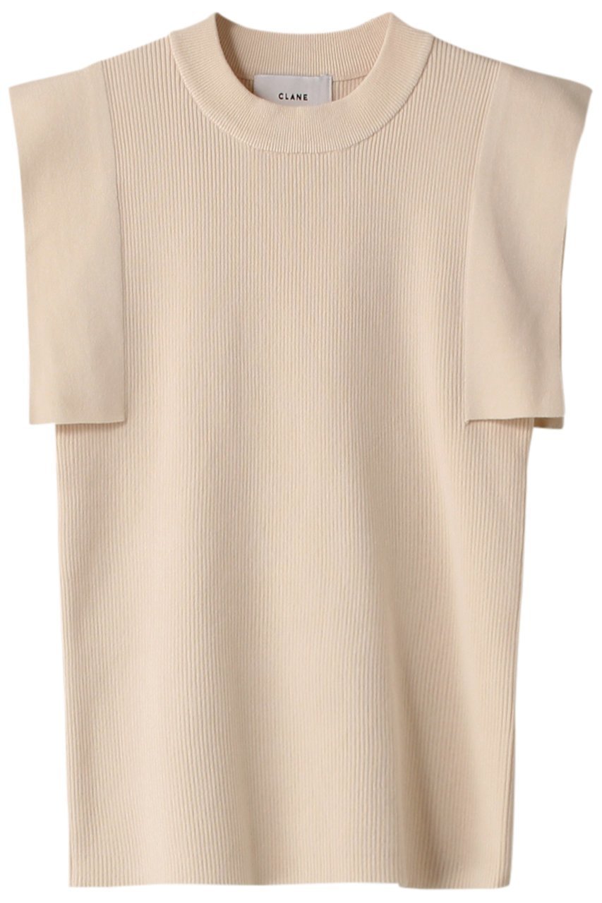【クラネ/CLANE】のSQUARE SLEEVE KNIT TOPS/トップス インテリア・キッズ・メンズ・レディースファッション・服の通販 founy(ファニー) ファッション Fashion レディースファッション Fashion for Women トップス・カットソー Cut & Sew Tops ニット Knit Tops & Sweaters カジュアルプルオーバー・ニットトップス Pullovers & Knit Tops / Casual Pullovers シンプル Simple, Minimal スクエア Square, Square Shape スリーブ Sleeve, Long Sleeve / Short Sleeve フィット Fit, Slim Fit ボトム Bottoms, Lower Wear IVORY|ID: prp329100003966160 ipo3291000000035962901
