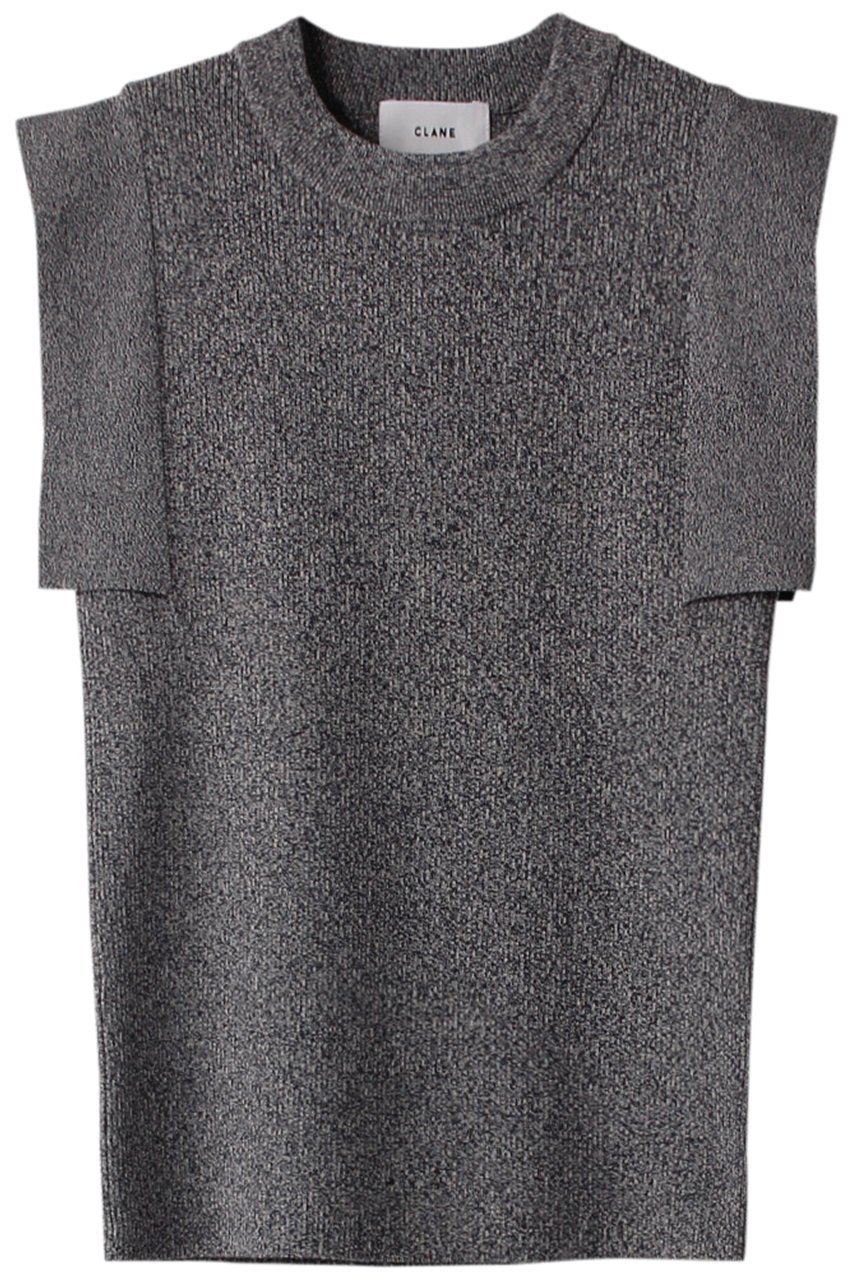 【クラネ/CLANE】のSQUARE SLEEVE KNIT TOPS/トップス インテリア・キッズ・メンズ・レディースファッション・服の通販 founy(ファニー) ファッション Fashion レディースファッション Fashion for Women トップス・カットソー Cut & Sew Tops ニット Knit Tops & Sweaters カジュアルプルオーバー・ニットトップス Pullovers & Knit Tops / Casual Pullovers シンプル Simple, Minimal スクエア Square, Square Shape スリーブ Sleeve, Long Sleeve / Short Sleeve フィット Fit, Slim Fit ボトム Bottoms, Lower Wear NAVY|ID: prp329100003966160 ipo3291000000035962903