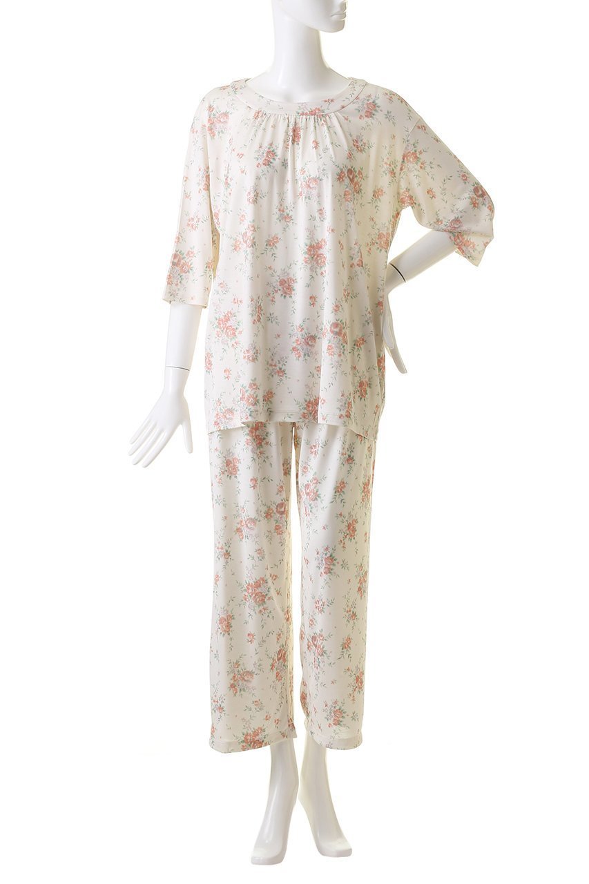 【キッドブルー/KID BLUE】の24シルクブラッサムPtパジャマ 人気、トレンドファッション・服の通販 founy(ファニー) 　ファッション　Fashion　レディースファッション　Fashion for Women　トップス・カットソー　Cut & Sew Tops　なめらか　Smooth, Silky Texture　シルク　Silk, 100% Silk　パジャマ　Pajamas, Sleepwear　プリント　Print, Printed Pattern　再入荷　Restock / Back in Stock　other-2|ID: prp329100003966178 ipo3291000000034756759