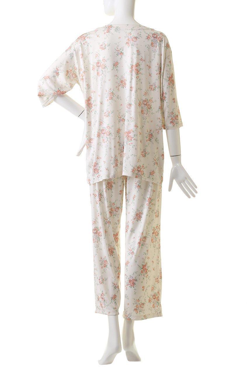 【キッドブルー/KID BLUE】の24シルクブラッサムPtパジャマ 人気、トレンドファッション・服の通販 founy(ファニー) 　ファッション　Fashion　レディースファッション　Fashion for Women　トップス・カットソー　Cut & Sew Tops　なめらか　Smooth, Silky Texture　シルク　Silk, 100% Silk　パジャマ　Pajamas, Sleepwear　プリント　Print, Printed Pattern　再入荷　Restock / Back in Stock　other-4|ID: prp329100003966178 ipo3291000000034756761