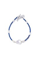 【ルボンボン/les bonbon】のlapis lazuli dreamy ブレスレット 人気、トレンドファッション・服の通販 founy(ファニー) ファッション Fashion レディースファッション Fashion for Women ジュエリー Jewelry チェーン＆カフブレスレット Cuff & Chain Bracelets バングル・カフブレスレット Bangles & Cuff Bracelets パール Pearl, Pearl Accent ブレスレット Bracelet, Wristband モノトーン Monotone, Black and White |ID:prp329100003966183