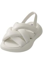 【スティーブマデン/STEVE MADDEN】のHAZZIE 厚底パフィーストラップサンダル ホワイト|ID: prp329100003969681 ipo3291000000035059905