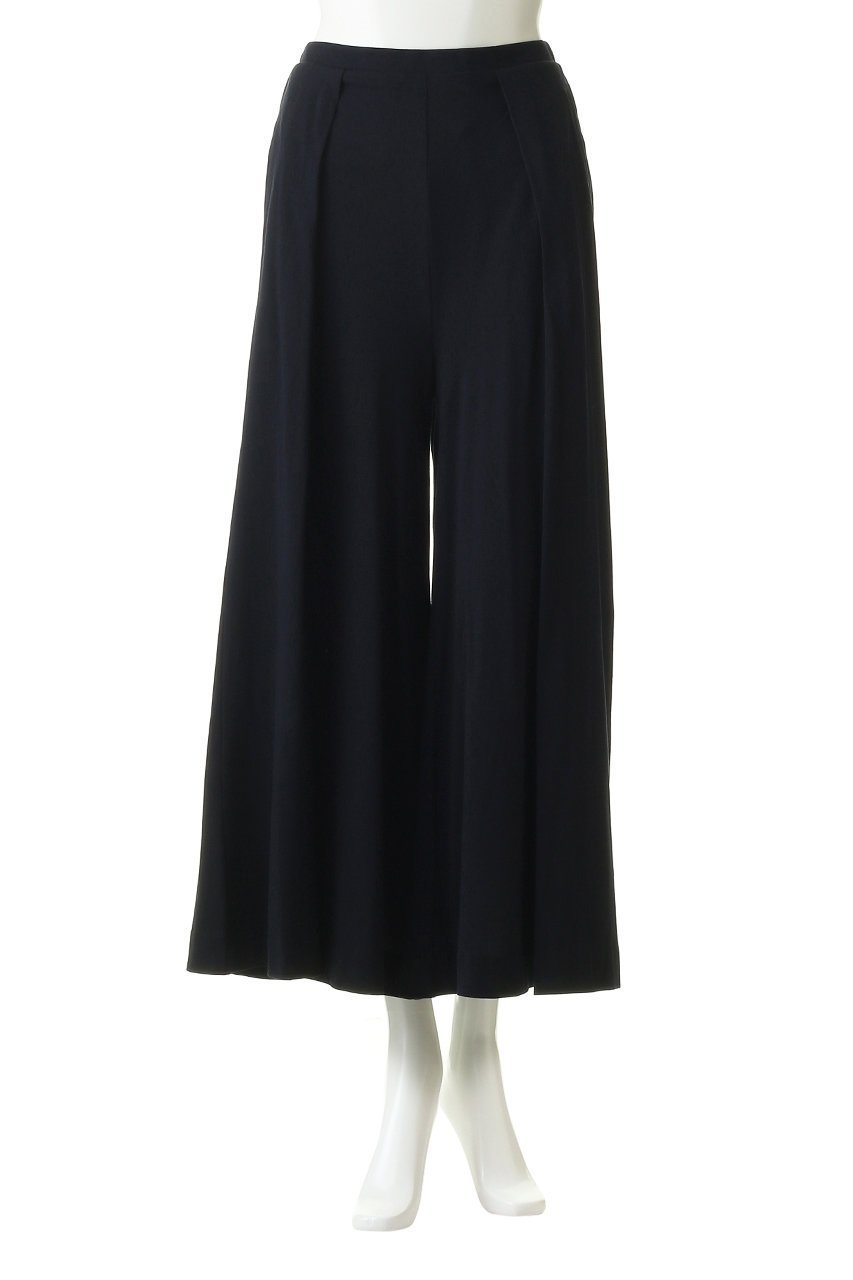 【デミーリー/DEMYLEE】のCHANTEL ジャージーピマコットン プルオンパンツ 人気、トレンドファッション・服の通販 founy(ファニー) 　ファッション　Fashion　レディースファッション　Fashion for Women　パンツ　Pants & Trousers　エレガント 上品　Elegant　ギャザー　Gathered, Ruffled　シンプル　Simple, Minimal　フレア　Flare, Flared　フロント　Front, Front Design　プリーツ　Pleats, Pleated　再入荷　Restock / Back in Stock　定番　Standard, Basic Item　other-2|ID: prp329100003969685 ipo3291000000035451263