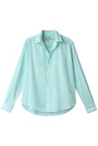 【フランク&アイリーン/Frank&Eileen】のEILEEN イタリアンライトポプリン カラーシャツ 人気、トレンドファッション・服の通販 founy(ファニー) ファッション Fashion レディースファッション Fashion for Women トップス・カットソー Cut & Sew Tops シャツ・ブラウス・オフィスカジュアル Elegant Blouses & Button-Ups スリーブ Sleeve, Long Sleeve / Short Sleeve ボトム Bottoms, Lower Wear ポケット Pocket, Pocket Detail ロング Long, Long-Length 夏 Summer 春 Spring S/S・春夏 SS, Spring/Summer, Warm Season thumbnail ライトグリーン|ID: prp329100003969701 ipo3291000000032900573