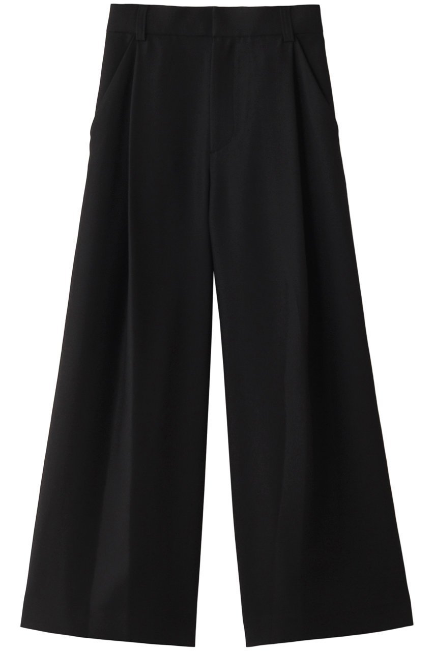 【アルアバイル/allureville】の【Loulou Willoughby】トリッカーオックスワイドパンツ インテリア・キッズ・メンズ・レディースファッション・服の通販 founy(ファニー) 　ファッション　Fashion　レディースファッション　Fashion for Women　パンツ　Pants & Trousers　オックス　Oxford Fabric　トレンド　Trend, Trending Now　ワイド　Wide, Wide Fit　夏　Summer　春　Spring　S/S・春夏　SS, Spring/Summer, Warm Season　ブラック|ID: prp329100003969703 ipo3291000000032820214