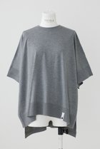 【エンフォルド/ENFOLD】のニット×CUT T/SH Tシャツ トップグレー|ID: prp329100003971311 ipo3291000000036985941