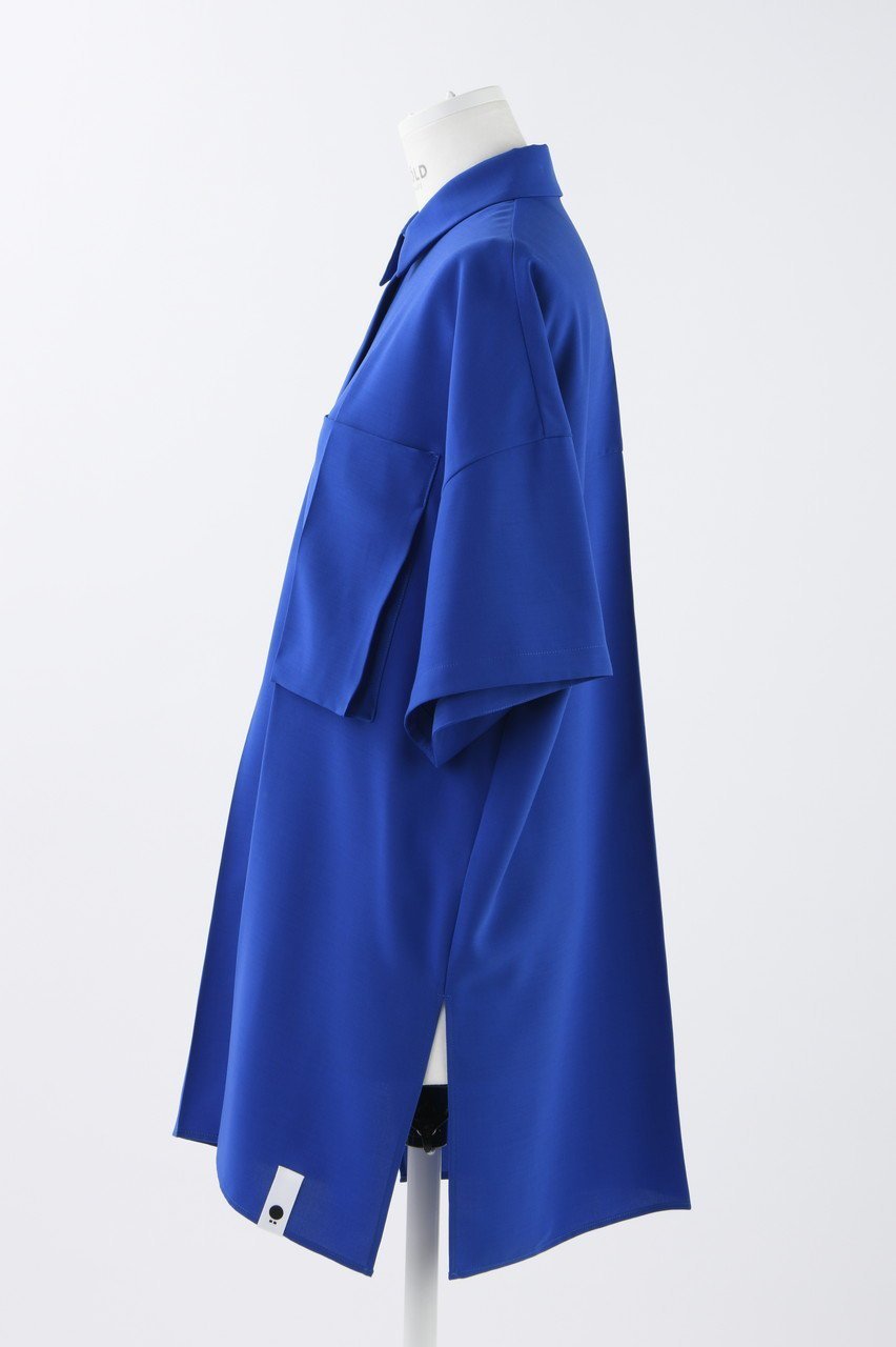 【エンフォルド/ENFOLD】のComfortable Twill センタープレス SH/シャツ 人気、トレンドファッション・服の通販 founy(ファニー) 　ファッション　Fashion　レディースファッション　Fashion for Women　トップス・カットソー　Cut & Sew Tops　シャツ・ブラウス・オフィスカジュアル　Elegant Blouses & Button-Ups　ショート　Short, Short Length　スリーブ　Sleeve, Long Sleeve / Short Sleeve　スーツ　Suit, Formalwear　センター　Center, Center Line　人気　Popular, Best Seller　ポケット　Pocket, Pocket Detail　半袖　Short Sleeve, Half Sleeve　ルーズ　Loose, Oversized　夏　Summer　エレガント 上品　Elegant　other-2|ID: prp329100003971319 ipo3291000000032910163