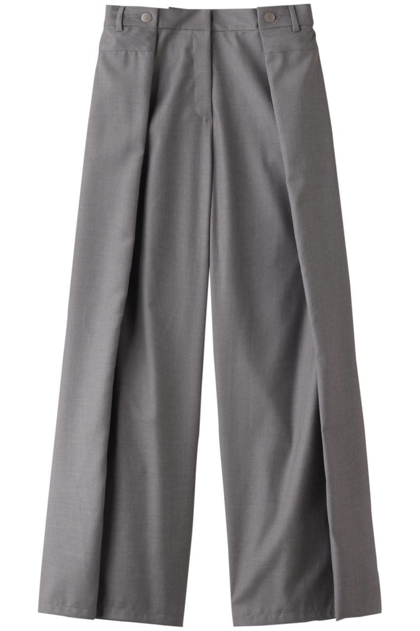 【リムアーク/RIM.ARK】のVolume waist mens like PT/パンツ インテリア・キッズ・メンズ・レディースファッション・服の通販 founy(ファニー) 　ファッション　Fashion　レディースファッション　WOMEN　パンツ　Pants　ワイド　Wide　防寒　Cold Protection　グレー|ID: prp329100003971321 ipo3291000000032376975