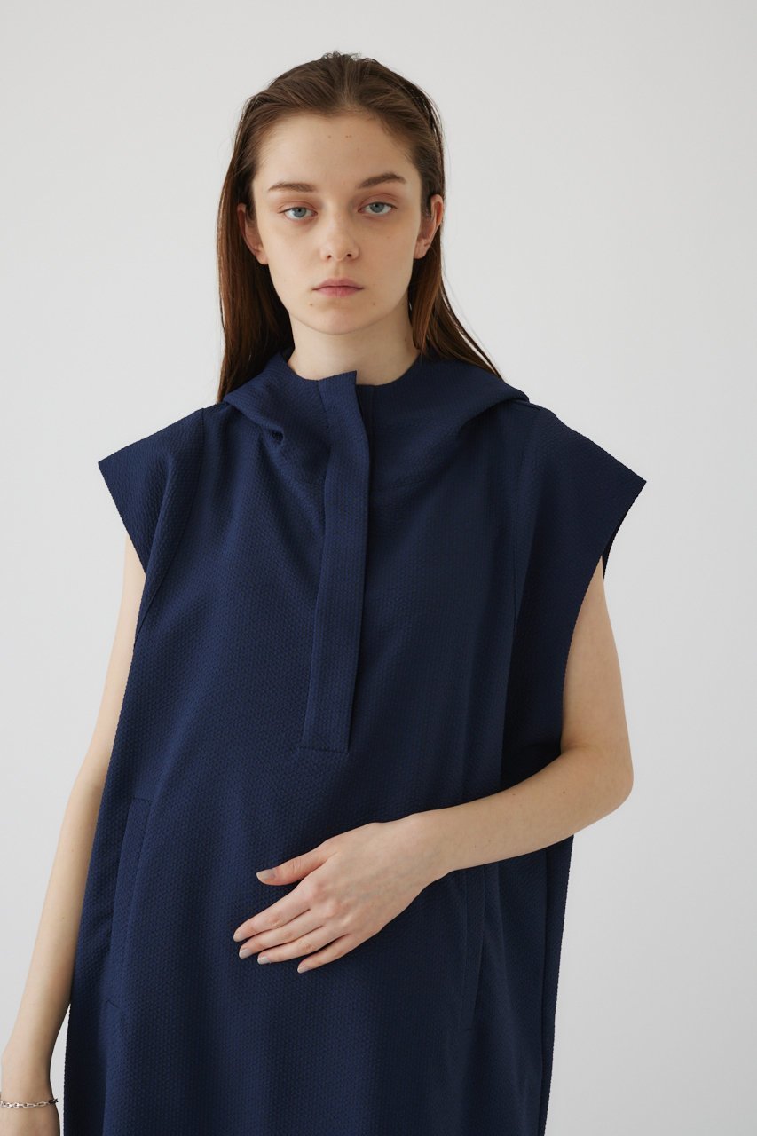 【リムアーク/RIM.ARK】のComfy hood OP/ワンピース 人気、トレンドファッション・服の通販 founy(ファニー) 　ファッション　Fashion　レディースファッション　Fashion for Women　ワンピース　Dresses　チュニック　Tunic Tops & Dresses　サッカー　Seersucker, Summer Fabric　スタイリッシュ　Stylish, Fashionable　スポーティ　Sporty, Casual Athletic　スリーブ　Sleeve, Long Sleeve / Short Sleeve　チュニック　Tunic, Long Top　フレンチ　French, French Style　フロント　Front, Front Design　リラックス　Relax, Relaxed Fit　ロング　Long, Long-Length　軽量　Lightweight, Ultra Light　other-7|ID: prp329100003971323 ipo3291000000032886615