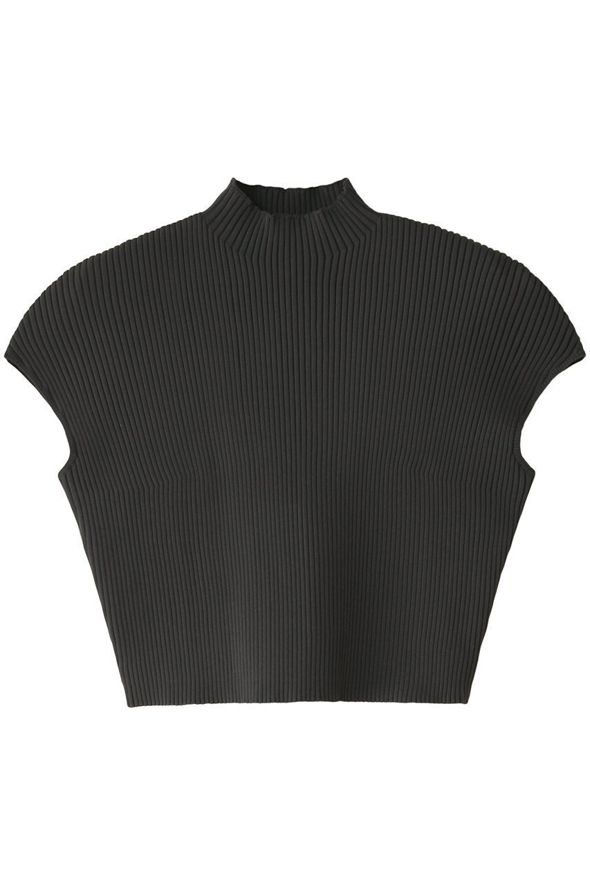 【リムアーク/RIM.ARK】のHalf sleeve compact knit/ニット インテリア・キッズ・メンズ・レディースファッション・服の通販 founy(ファニー) 　ファッション　Fashion　レディースファッション　Fashion for Women　トップス・カットソー　Cut & Sew Tops　ニット　Knit Tops & Sweaters　カジュアルプルオーバー・ニットトップス　Pullovers & Knit Tops / Casual Pullovers　コンパクト　Compact, Small Size　サマー　Summer, Summer Style　リブニット　Rib Knit, Ribbed Knit　軽量　Lightweight, Ultra Light　グレー|ID: prp329100003971325 ipo3291000000036699789