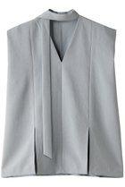 【リムアーク/RIM.ARK】のSquare silhouette tie tops/トップス ライトブルー|ID: prp329100003971326 ipo3291000000036723431