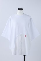【ナゴンスタンス/nagonstans】のMix Fabric Combi T/SH Tシャツ Salt|ID:prp329100003971330