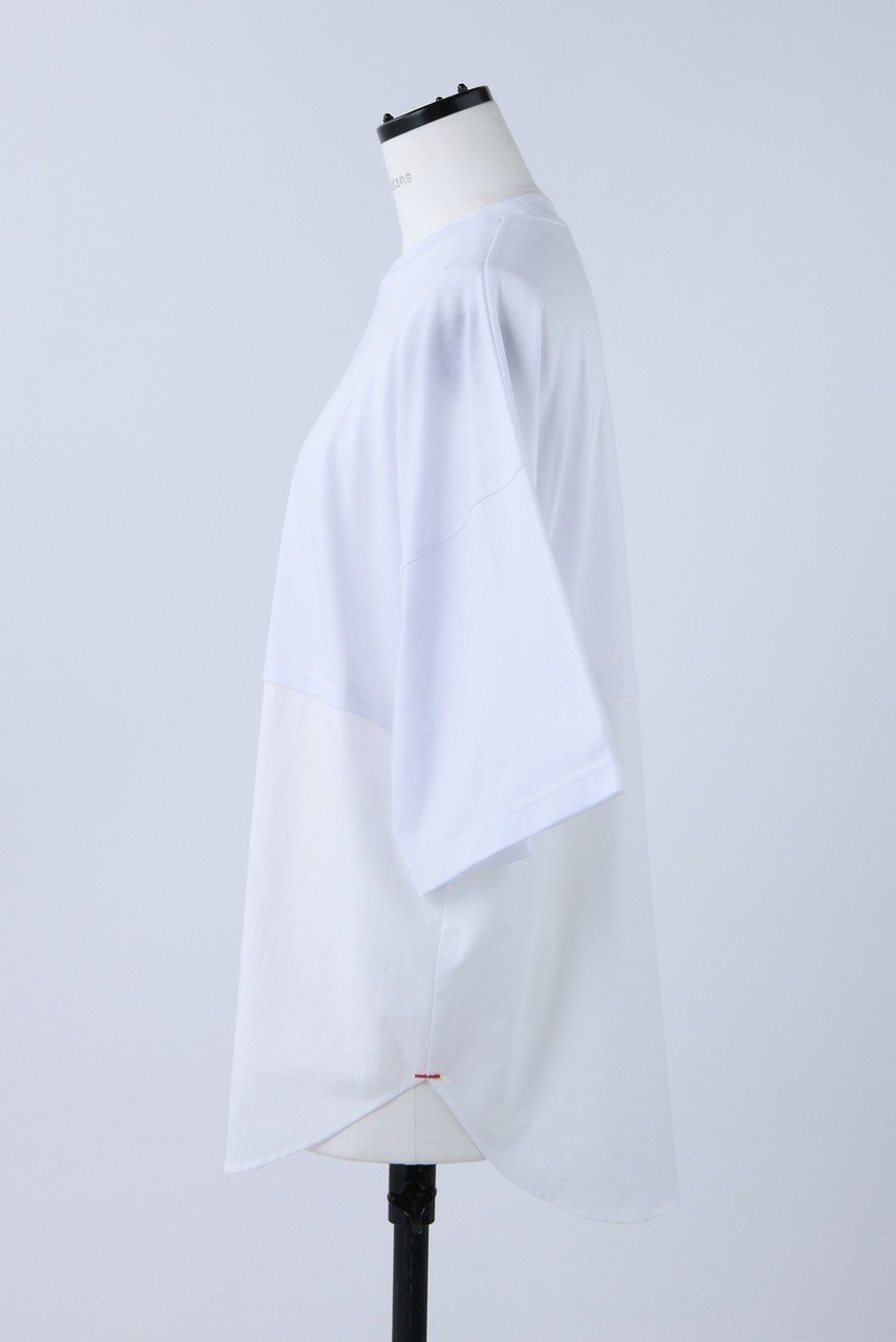 【ナゴンスタンス/nagonstans】のMix Fabric Combi T/SH Tシャツ 人気、トレンドファッション・服の通販 founy(ファニー) ファッション Fashion レディースファッション Fashion for Women トップス・カットソー Cut & Sew Tops シャツ・ブラウス・オフィスカジュアル Elegant Blouses & Button-Ups ロングTシャツ・Tシャツ Longline T-Shirts & Tees カットソー・ベーシックTシャツ Cut-and-Sewn Tops / Stretch Tees & Basics ショート Short, Short Length スリーブ Sleeve, Long Sleeve / Short Sleeve セットアップ Set-Up, Coordinated Outfit ドッキング Docking, Mixed Material ミックス Mix, Mixed Style other-2|ID: prp329100003971330 ipo3291000000035481897