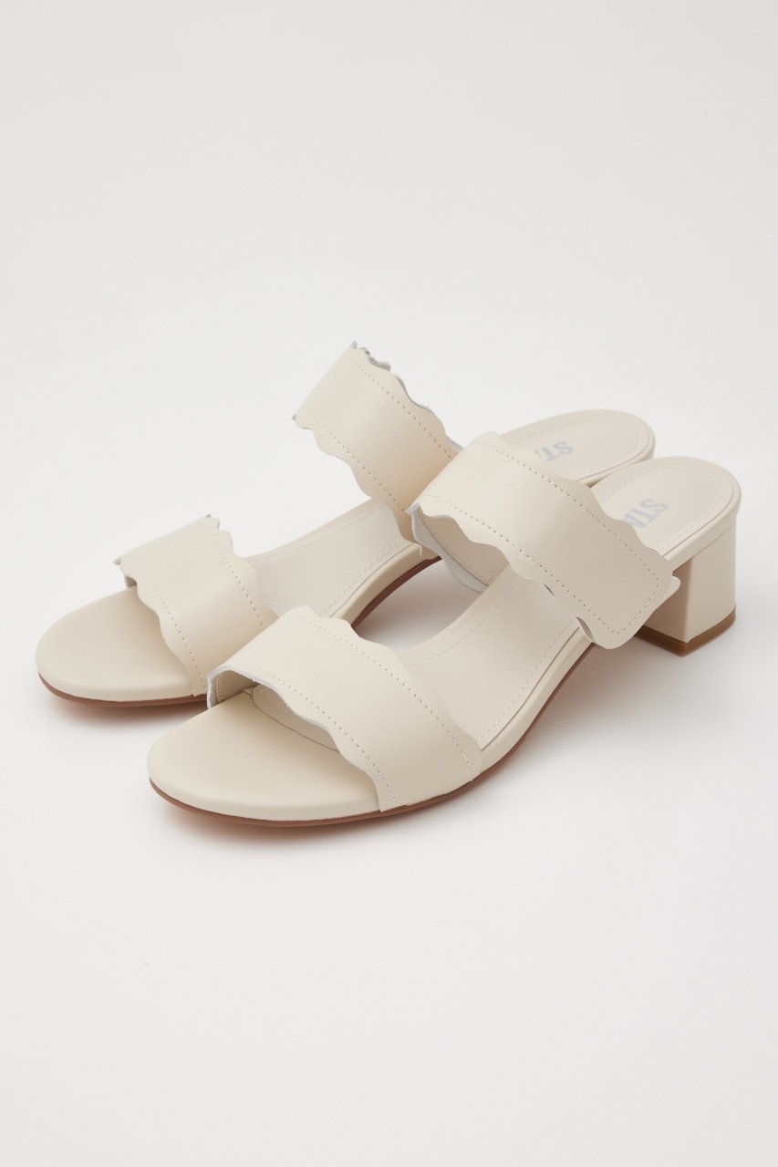 【スタッカート/STACCATO】のウェーブカットWベルトサンダル インテリア・キッズ・メンズ・レディースファッション・服の通販 founy(ファニー) 　ファッション　Fashion　レディースファッション　Fashion for Women　ベルト&ウエストマーク　Belts & Waist Accessories　サンダル　Sandals, Summer Shoes　フィット　Fit, Slim Fit　ブロック　Block, Solid Block Pattern　ミドル　Middle Length, Mid Height　ワンポイント　One Point, Statement Accent　ホワイト|ID: prp329100003971340 ipo3291000000032886886