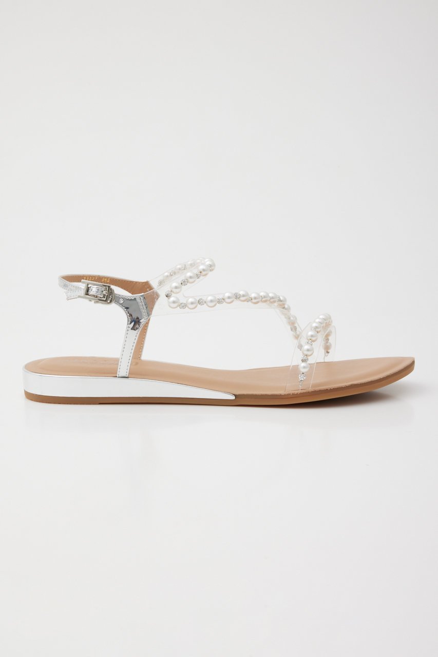 【スタッカート/STACCATO】のパールラインフラットサンダル 人気、トレンドファッション・服の通販 founy(ファニー) 　ファッション　Fashion　レディースファッション　Fashion for Women　アクセサリー　Fashion Accessories　エレガント 上品　Elegant　クッション　Cushion, Throw Pillow　サンダル　Sandals, Summer Shoes　ストーン　Stone, Gem-Like　パール　Pearl, Pearl Accent　フラット　Flat, Flat Shoes　other-4|ID: prp329100003971346 ipo3291000000035718090