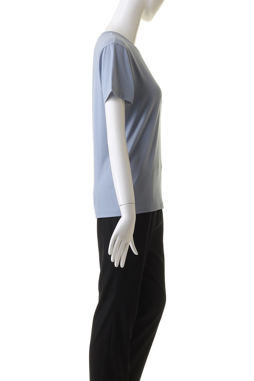 【リムアーク/RIM.ARK】のSmooth texture T-SH/Tシャツ 人気、トレンドファッション・服の通販 founy(ファニー) 　ファッション　Fashion　レディースファッション　Ladies' Fashion Online　トップス・カットソー　Tops/Tshirt　シャツ/ブラウス　Shirts/Blouses　ロング / Tシャツ　T-Shirts　カットソー　Cut and Sewn　おすすめ　Recommend　コンパクト　Compact　ショート　Short　スリーブ　Sleeve　テクスチャー　Texture　フィット　Fit　再入荷　Restock/Back In Stock/Re Arrival　夏　Summer　other-3|ID: prp329100003971350 ipo3291000000032376649