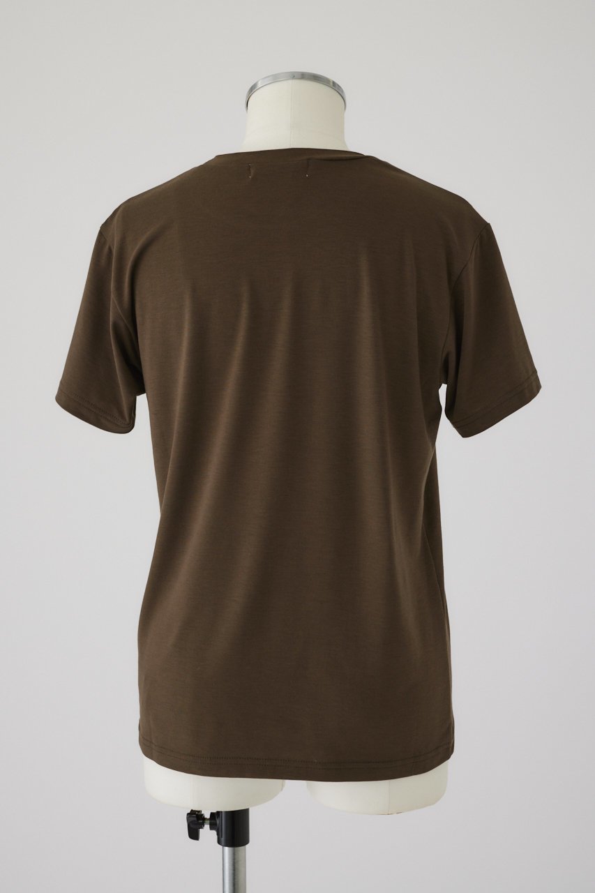 【リムアーク/RIM.ARK】のSmooth texture T-SH/Tシャツ 人気、トレンドファッション・服の通販 founy(ファニー) 　ファッション　Fashion　レディースファッション　Ladies' Fashion Online　トップス・カットソー　Tops/Tshirt　シャツ/ブラウス　Shirts/Blouses　ロング / Tシャツ　T-Shirts　カットソー　Cut and Sewn　おすすめ　Recommend　コンパクト　Compact　ショート　Short　スリーブ　Sleeve　テクスチャー　Texture　フィット　Fit　再入荷　Restock/Back In Stock/Re Arrival　夏　Summer　other-7|ID: prp329100003971350 ipo3291000000032376653