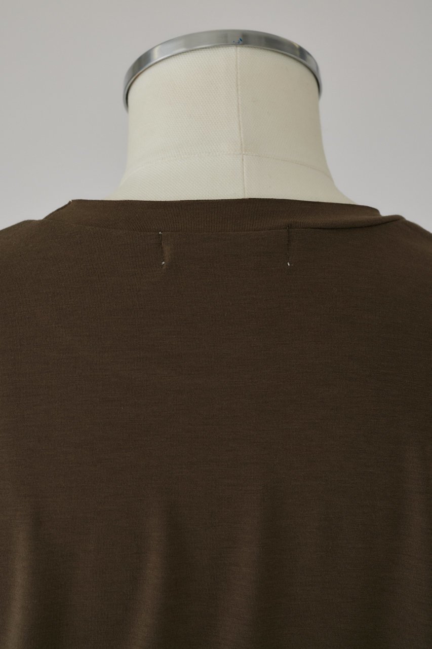 【リムアーク/RIM.ARK】のSmooth texture T-SH/Tシャツ 人気、トレンドファッション・服の通販 founy(ファニー) 　ファッション　Fashion　レディースファッション　Ladies' Fashion Online　トップス・カットソー　Tops/Tshirt　シャツ/ブラウス　Shirts/Blouses　ロング / Tシャツ　T-Shirts　カットソー　Cut and Sewn　おすすめ　Recommend　コンパクト　Compact　ショート　Short　スリーブ　Sleeve　テクスチャー　Texture　フィット　Fit　再入荷　Restock/Back In Stock/Re Arrival　夏　Summer　other-8|ID: prp329100003971350 ipo3291000000032376654