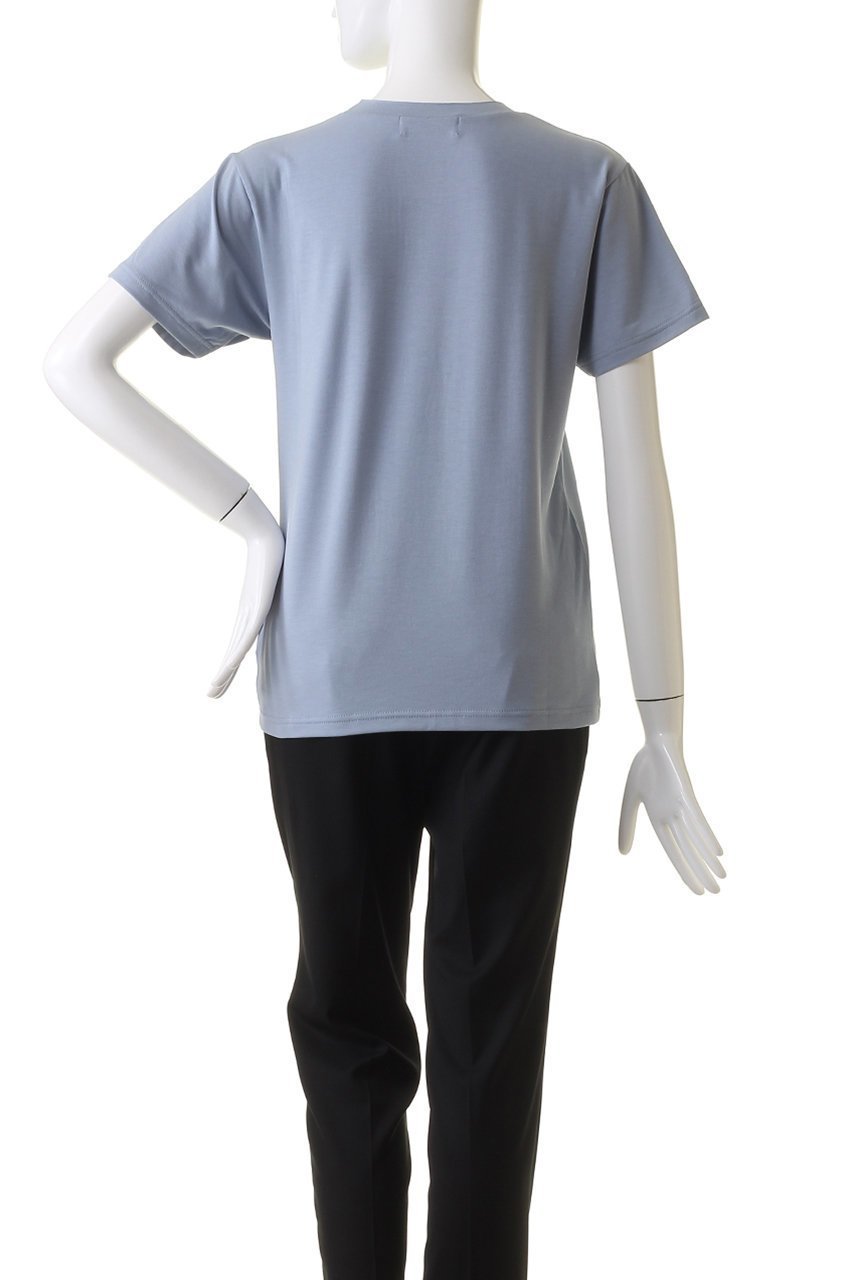 【リムアーク/RIM.ARK】のSmooth texture T-SH/Tシャツ 人気、トレンドファッション・服の通販 founy(ファニー) 　ファッション　Fashion　レディースファッション　Fashion for Women　トップス・カットソー　Cut & Sew Tops　シャツ・ブラウス・オフィスカジュアル　Elegant Blouses & Button-Ups　ロングTシャツ・Tシャツ　Longline T-Shirts & Tees　カットソー・ベーシックTシャツ　Cut-and-Sewn Tops / Stretch Tees & Basics　おすすめ　Recommended / Our Picks　コンパクト　Compact, Small Size　ショート　Short, Short Length　スリーブ　Sleeve, Long Sleeve / Short Sleeve　テクスチャー　Texture, Textured Fabric　フィット　Fit, Slim Fit　夏　Summer　other-4|ID: prp329100003971350 ipo3291000000035698792