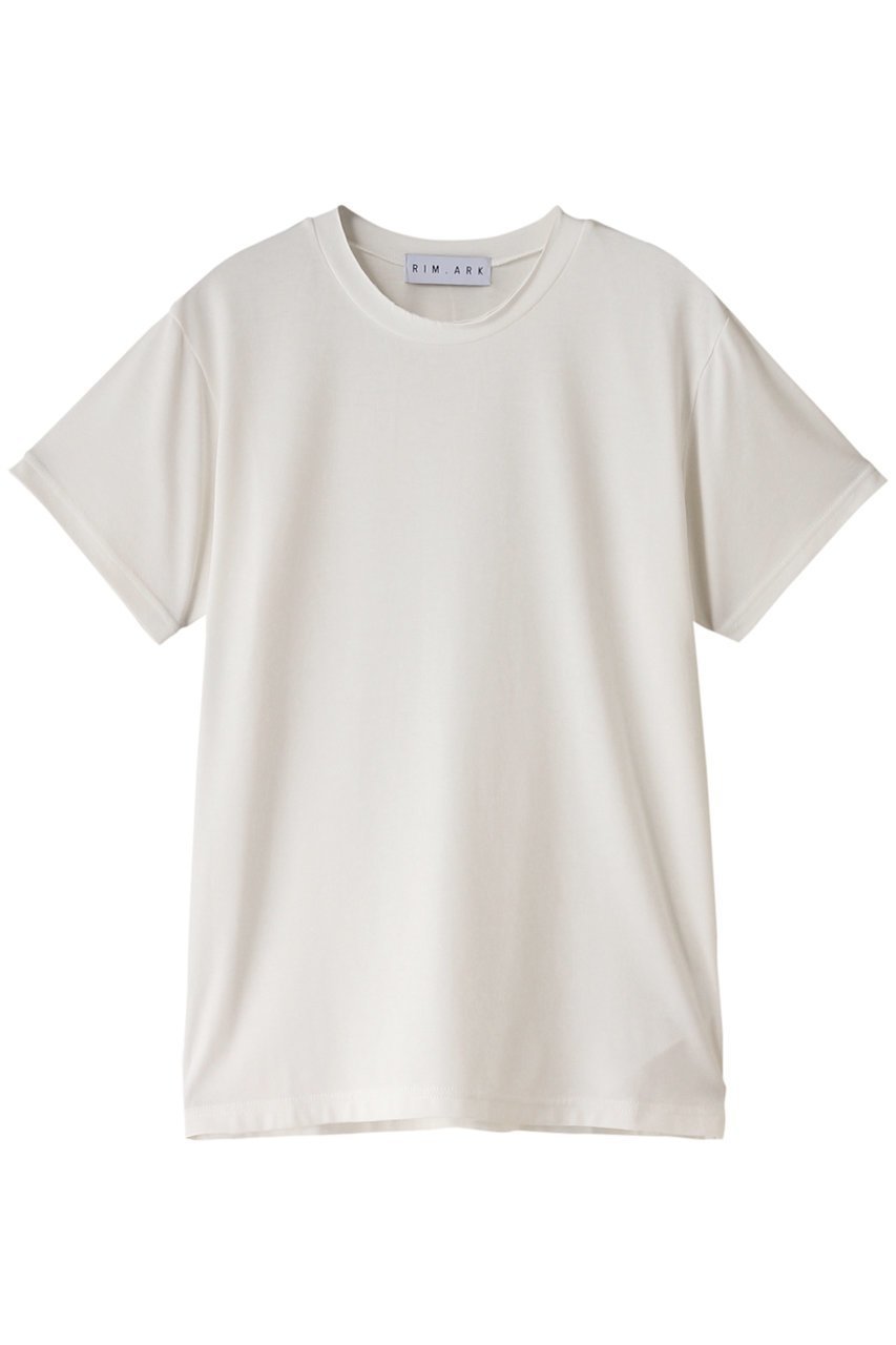 【リムアーク/RIM.ARK】のSmooth texture T-SH/Tシャツ 大人の最旬トレンドファッション＆コーディネート founy(ファウニー) 　ファッション　Fashion　レディースファッション　Fashion for Women　トップス・カットソー　Cut & Sew Tops　シャツ・ブラウス・オフィスカジュアル　Elegant Blouses & Button-Ups　ロングTシャツ・Tシャツ　Longline T-Shirts & Tees　カットソー・ベーシックTシャツ　Cut-and-Sewn Tops / Stretch Tees & Basics　おすすめ　Recommended / Our Picks　コンパクト　Compact, Small Size　ショート　Short, Short Length　スリーブ　Sleeve, Long Sleeve / Short Sleeve　テクスチャー　Texture, Textured Fabric　フィット　Fit, Slim Fit　夏　Summer　 other-1|ID: prp329100003971350 ipo3291000000037004945