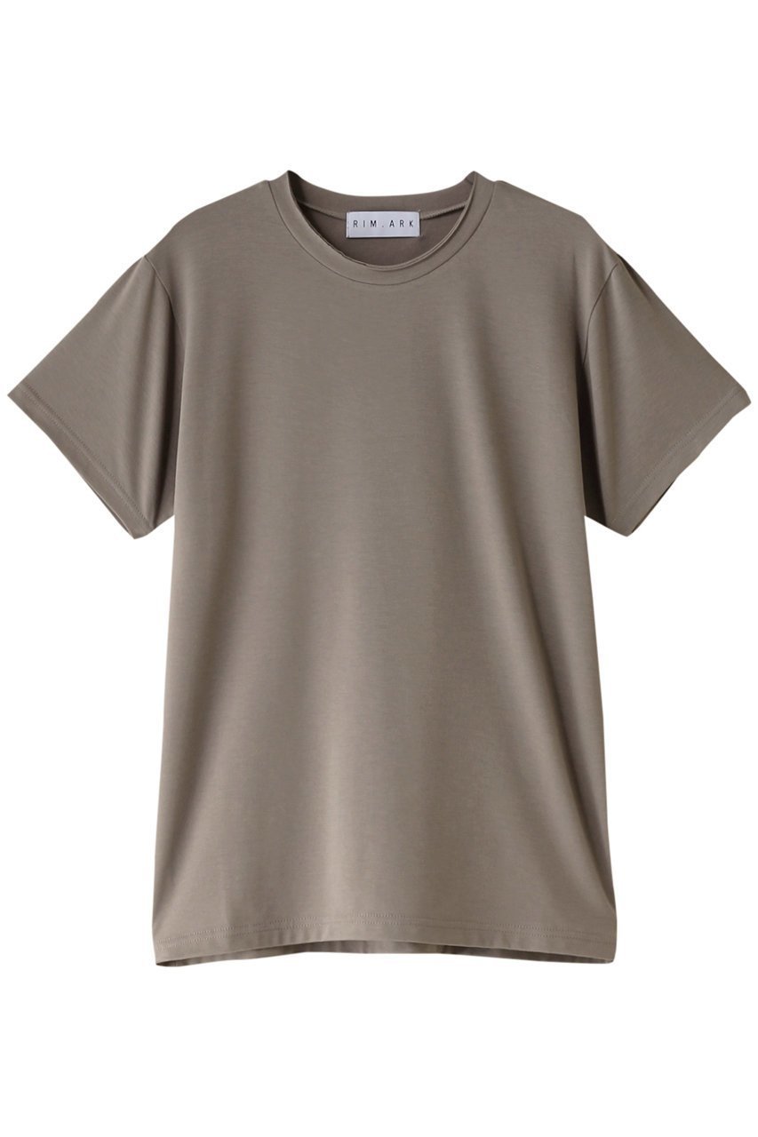 【リムアーク/RIM.ARK】のSmooth texture T-SH/Tシャツ インテリア・キッズ・メンズ・レディースファッション・服の通販 founy(ファウニー) 　ファッション　Fashion　レディースファッション　Fashion for Women　トップス・カットソー　Cut & Sew Tops　シャツ・ブラウス・オフィスカジュアル　Elegant Blouses & Button-Ups　ロングTシャツ・Tシャツ　Longline T-Shirts & Tees　カットソー・ベーシックTシャツ　Cut-and-Sewn Tops / Stretch Tees & Basics　おすすめ　Recommended / Our Picks　コンパクト　Compact, Small Size　ショート　Short, Short Length　スリーブ　Sleeve, Long Sleeve / Short Sleeve　テクスチャー　Texture, Textured Fabric　フィット　Fit, Slim Fit　夏　Summer　ベージュ|ID: prp329100003971350 ipo3291000000037004949