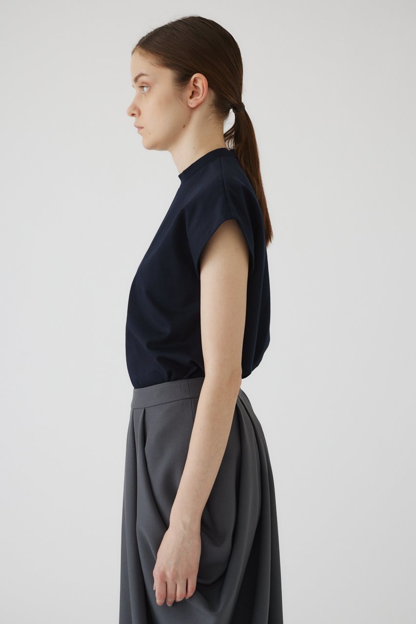【リムアーク/RIM.ARK】のMannish nosleeve cut tops/トップス 人気、トレンドファッション・服の通販 founy(ファニー) 　ファッション　Fashion　レディースファッション　Fashion for Women　トップス・カットソー　Cut & Sew Tops　キャミソール&ノースリーブ　Camisoles & Sleeveless Tops　シャツ・ブラウス・オフィスカジュアル　Elegant Blouses & Button-Ups　ロングTシャツ・Tシャツ　Longline T-Shirts & Tees　カットソー・ベーシックTシャツ　Cut-and-Sewn Tops / Stretch Tees & Basics　カットソー　Cut and Sewn Top　キャミソール　Camisole, Spaghetti Strap Top　コンパクト　Compact, Small Size　スタイリッシュ　Stylish, Fashionable　スタンド　Stand Collar, Upright Stand　タンク　Tank Top, Sleeveless Top　マニッシュ　Mannish, Boyish　ミックス　Mix, Mixed Style　other-8|ID: prp329100003971352 ipo3291000000032809008