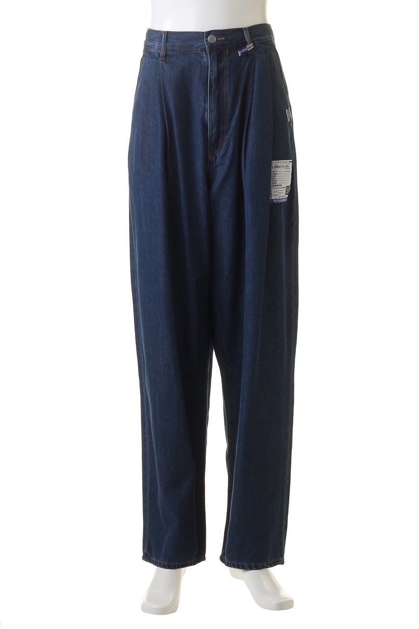 【メゾン ミハラヤスヒロ/Maison MIHARA YASUHIRO / MEN】の【MEN】【in-stru(men-tal).】コットンテンセル デニムワイド テーパードパンツ 人気、トレンドファッション・服の通販 founy(ファニー) 　ファッション　Fashion　メンズファッション　MEN　ボトムス　Bottoms/Men　デニムパンツ　Denim Pants　シンプル　Simple　ジャケット　Jacket　セットアップ　Set Up　デニム　Denim　ロング　Long　ワイド　Wide　other-2|ID: prp329100003971358 ipo3291000000031455110